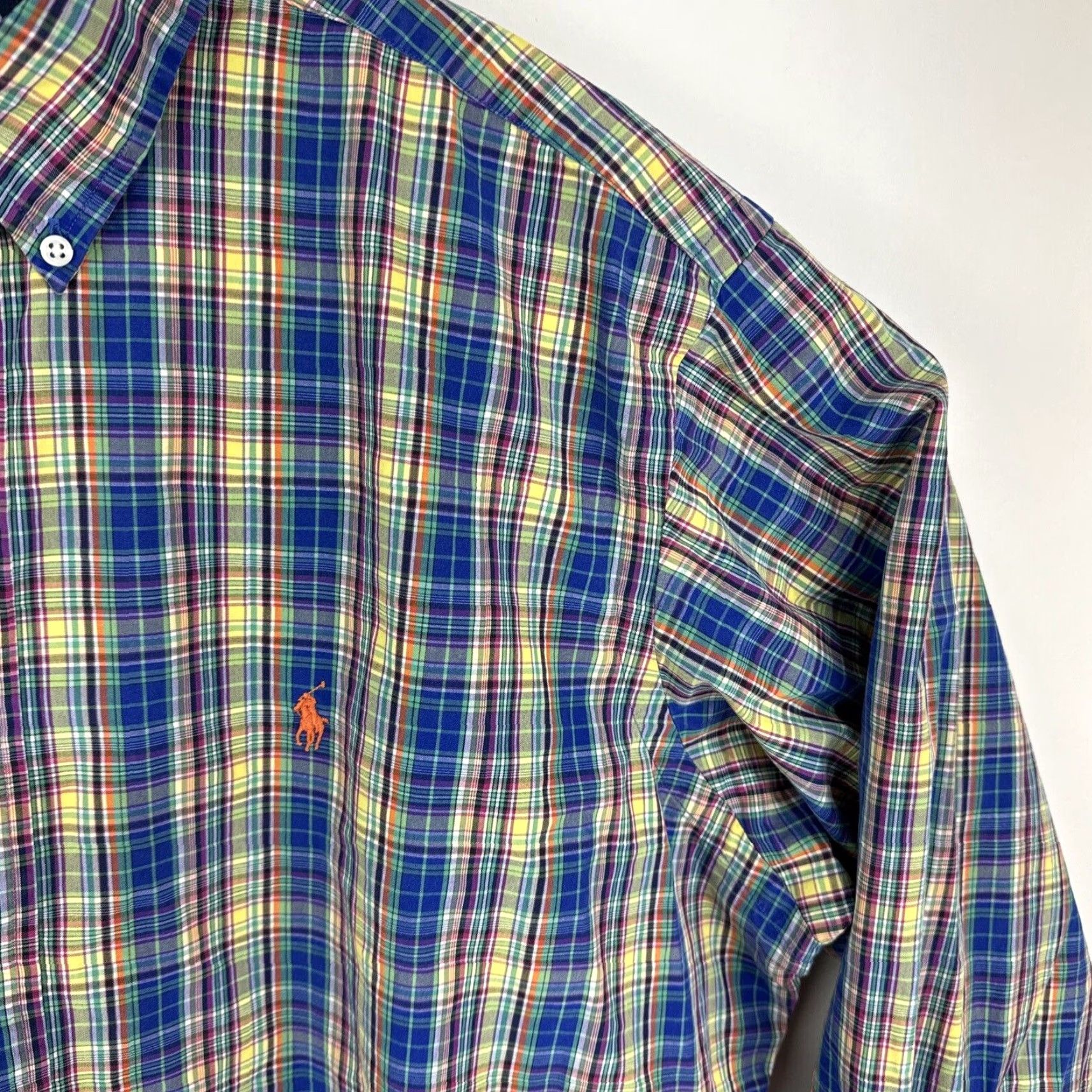 Polo Ralph Lauren VINTAGE Polo Ralph Lauren Shirt XL Plaid Long Sleeve Button-Down Collared Size US XL / EU 56 / 4 - 5 Thumbnail