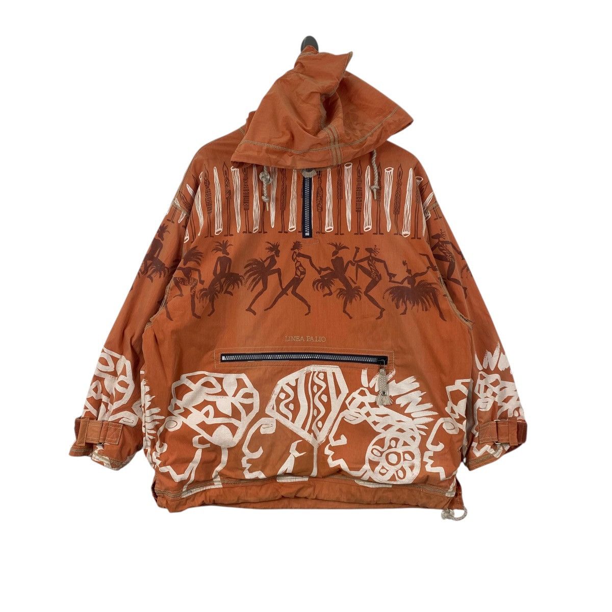 Vintage Vintage LINEA PALIO TRIBAL Print Anorak Jacket Hoodie Size US XL / EU 56 / 4 - 5 Thumbnail