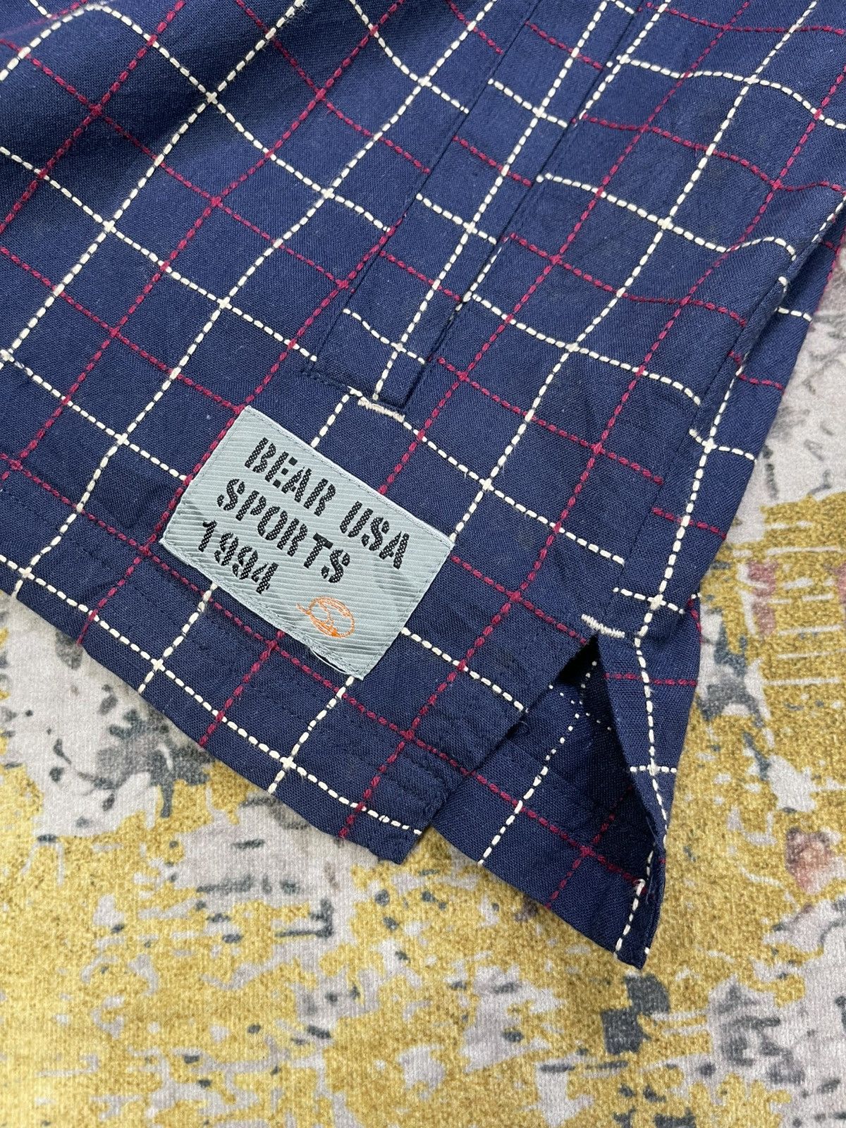 Golden Bear Golden Bear Chain-Detail Double Pocket Checked Zip-Up Shirt Size US L / EU 52-54 / 3 - 9 Thumbnail