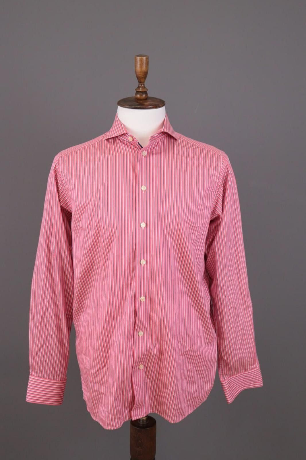 Eton Eton Contemporary Pink Stripe Button Down Shirt Size 41 / 16 Size US M / EU 48-50 / 2 - 1 Thumbnail