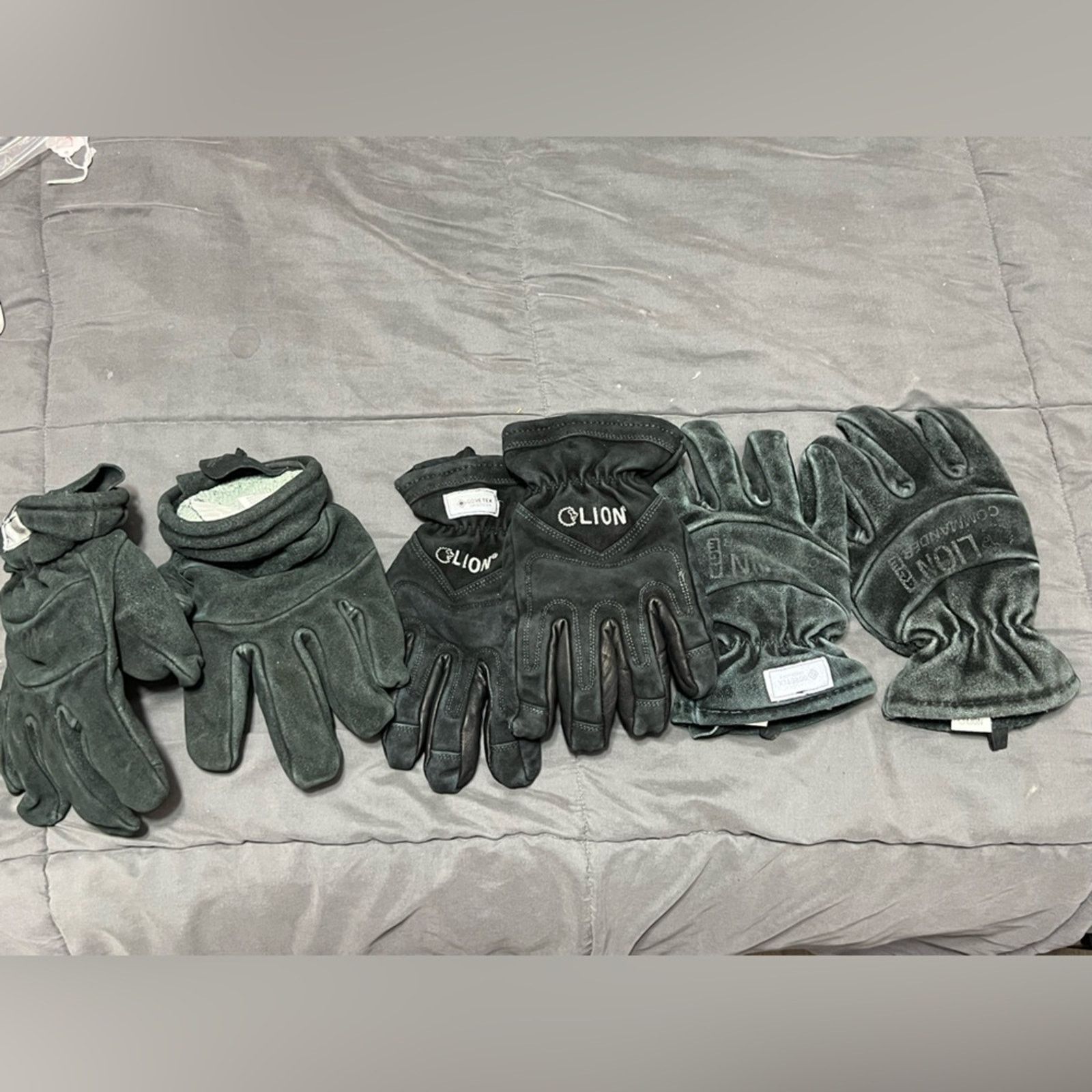 Goretex 3 PAIRS LION Commander ACE Firefighting Gloves (XXL) GORETEX Size ONE SIZE - 4 Thumbnail