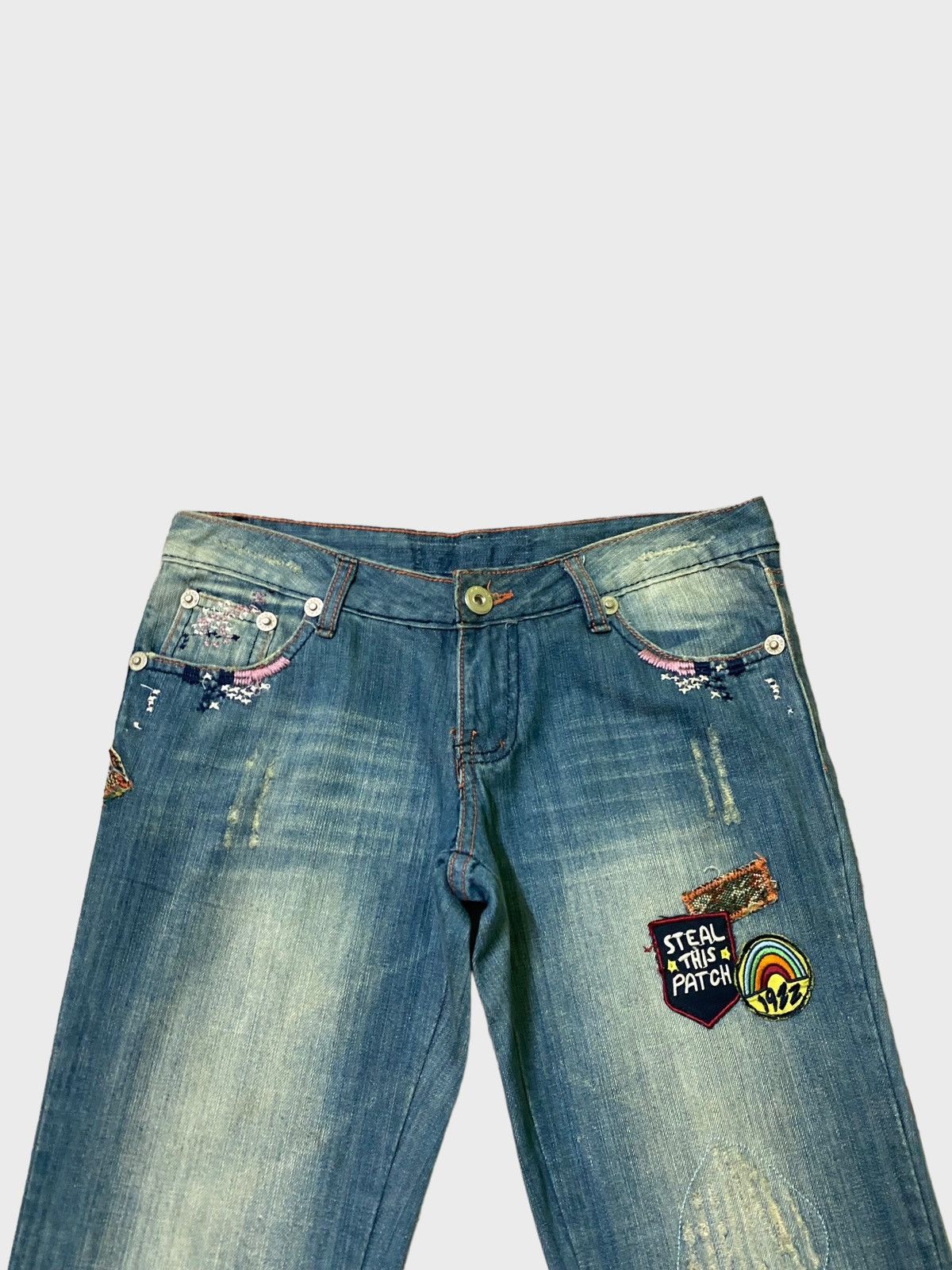 Hysteric Glamour × If Six Was Nine × Japanese Brand Flared W.M.Y.H Patches Kapital Style Low Rise Denim Jeans Size US 29 - 3 Thumbnail