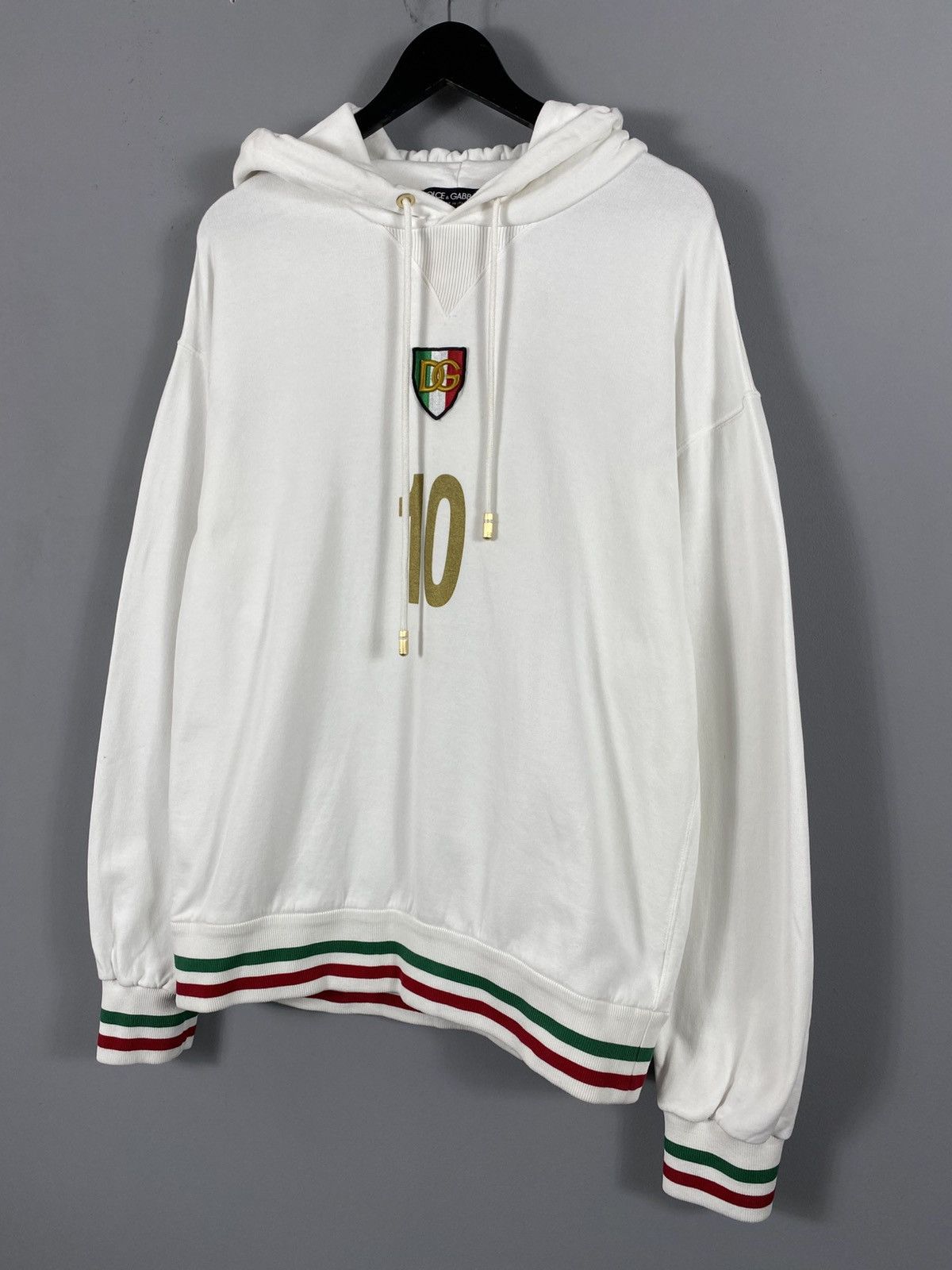 Dolce & Gabbana VERY RARE Dolce&Gabbana D&G Italia 10 Hoodie Big Logo Y2K Size US M / EU 48-50 / 2 - 3 Thumbnail