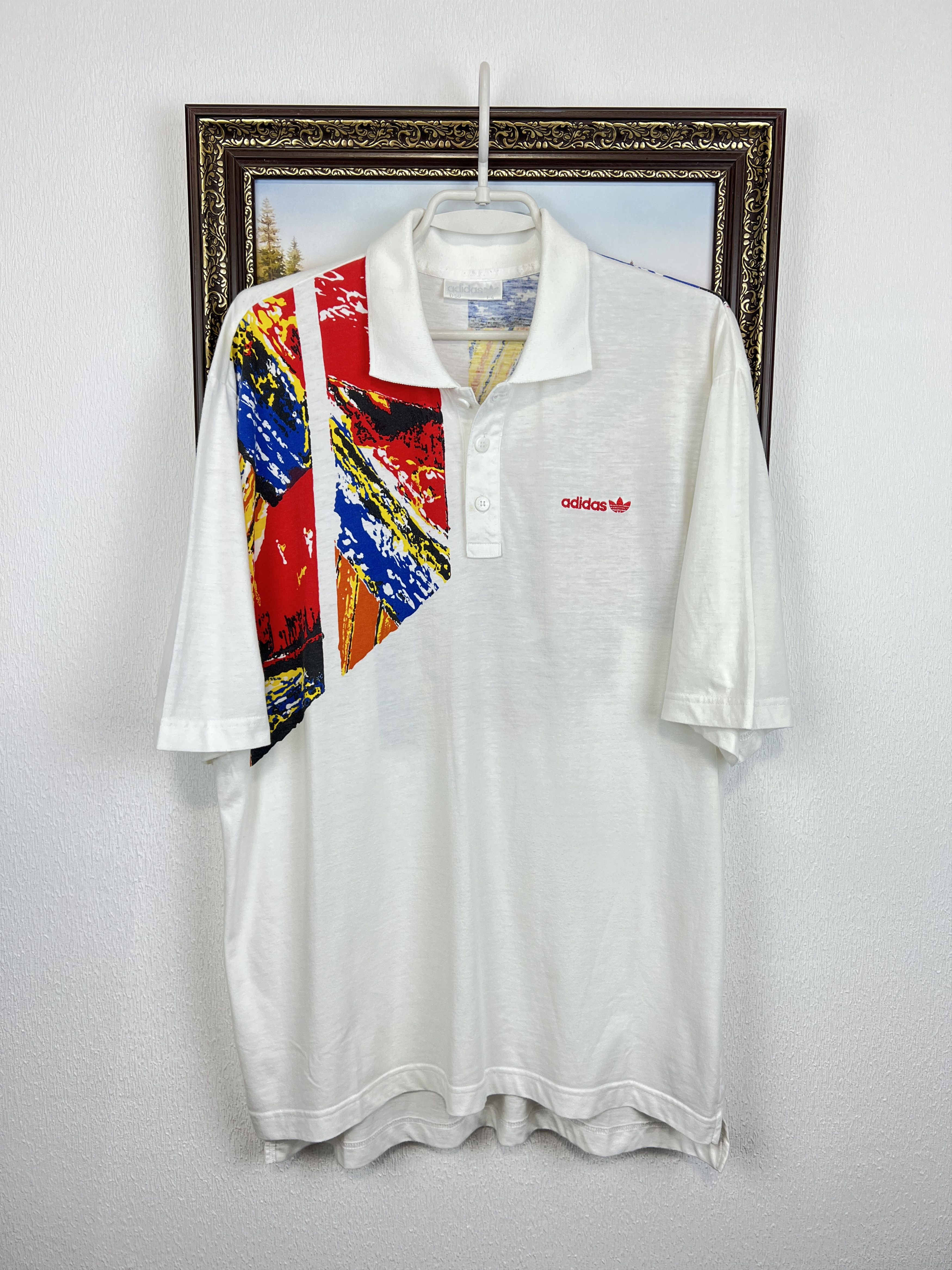 Adidas Vintage 90's Edberg Lendl Agassi Tennis Polo Shirt Jersey Size US M / EU 48-50 / 2 - 1 Thumbnail