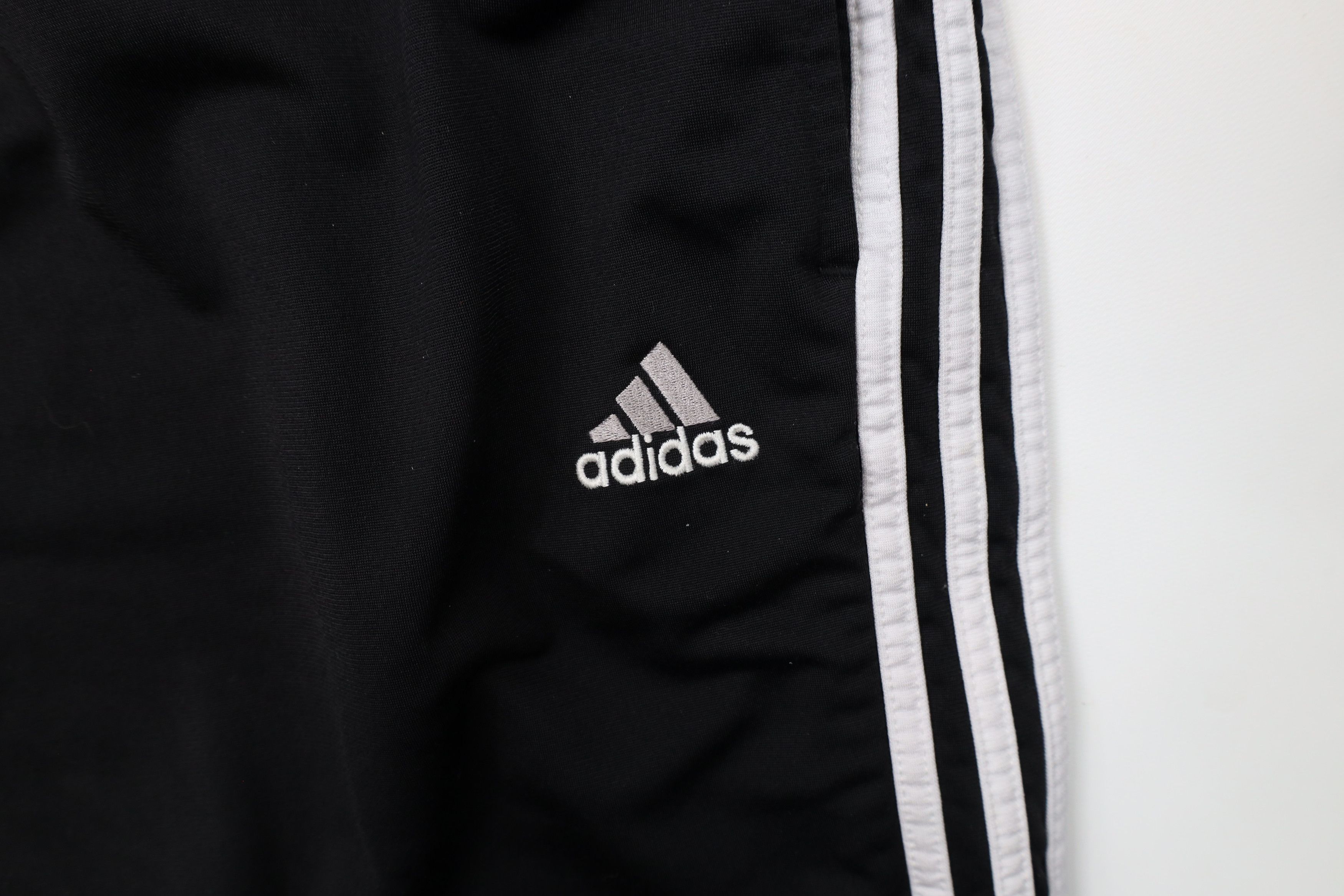 Adidas × Vintage Vintage Y2K 2000 Adidas Wide Leg Tearaway Pants Black Size US 38 / EU 54 - 9 Thumbnail