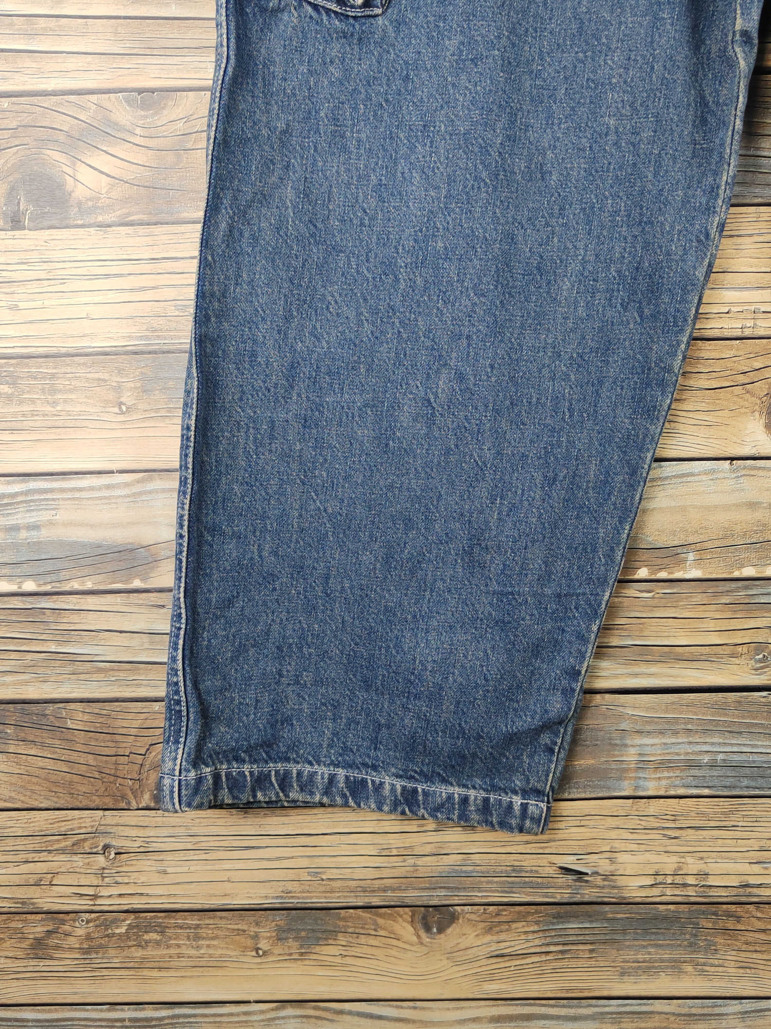 Welcome Skateboards DL Piko Blue Distressed Ripped Jeans #2610 Size US 34 / EU 50 - 4 Thumbnail
