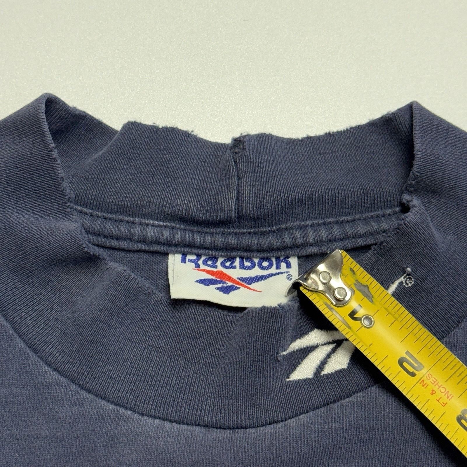 Reebok 90s Reebok Mock Neck Long Sleeve T Shirt Men’s Navy Blue Size US XL / EU 56 / 4 - 11 Thumbnail