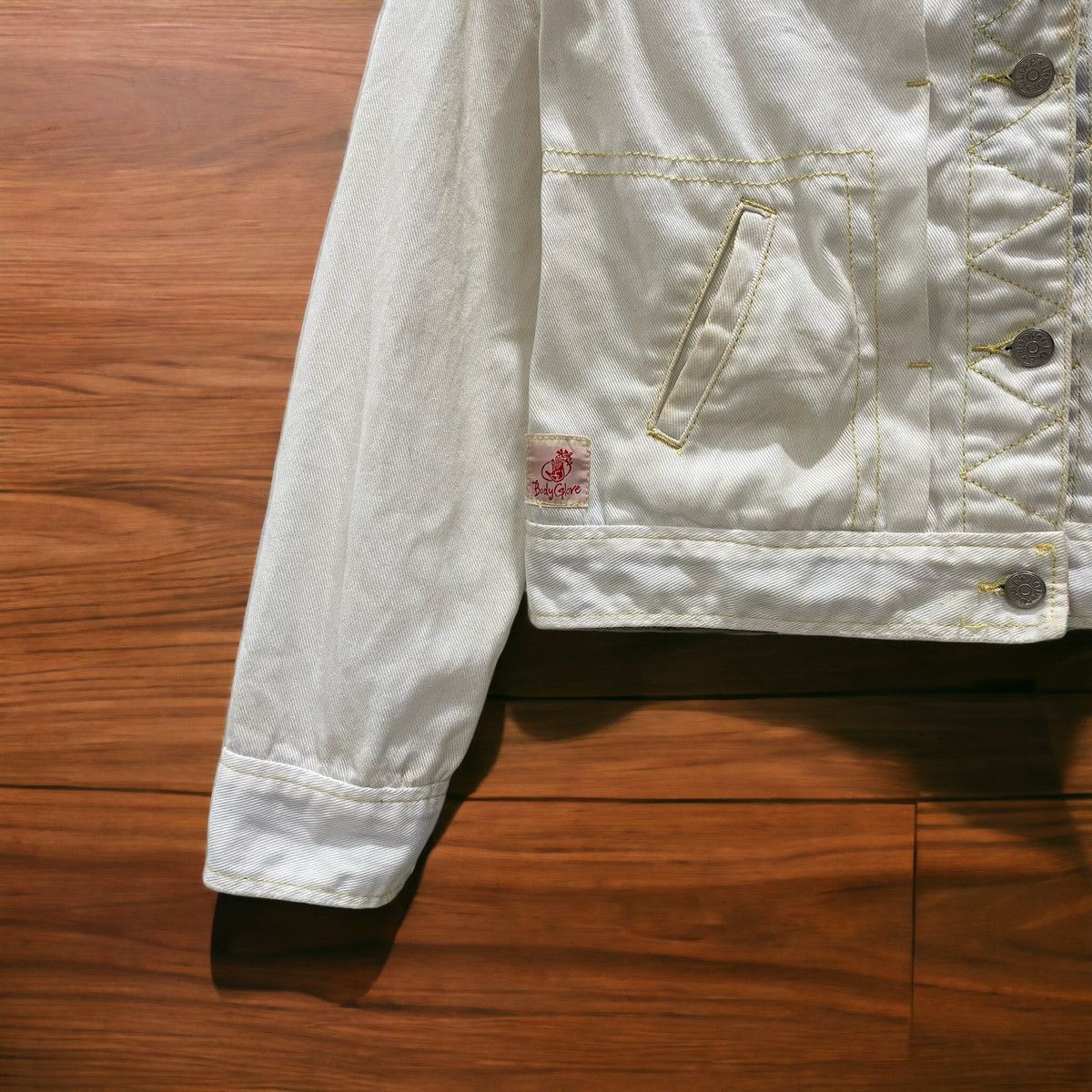 Body Glove × Vintage Rare Vintage Body Glove White Denim Trucker Button Jacket Size M / US 6-8 / IT 42-44 - 7 Thumbnail