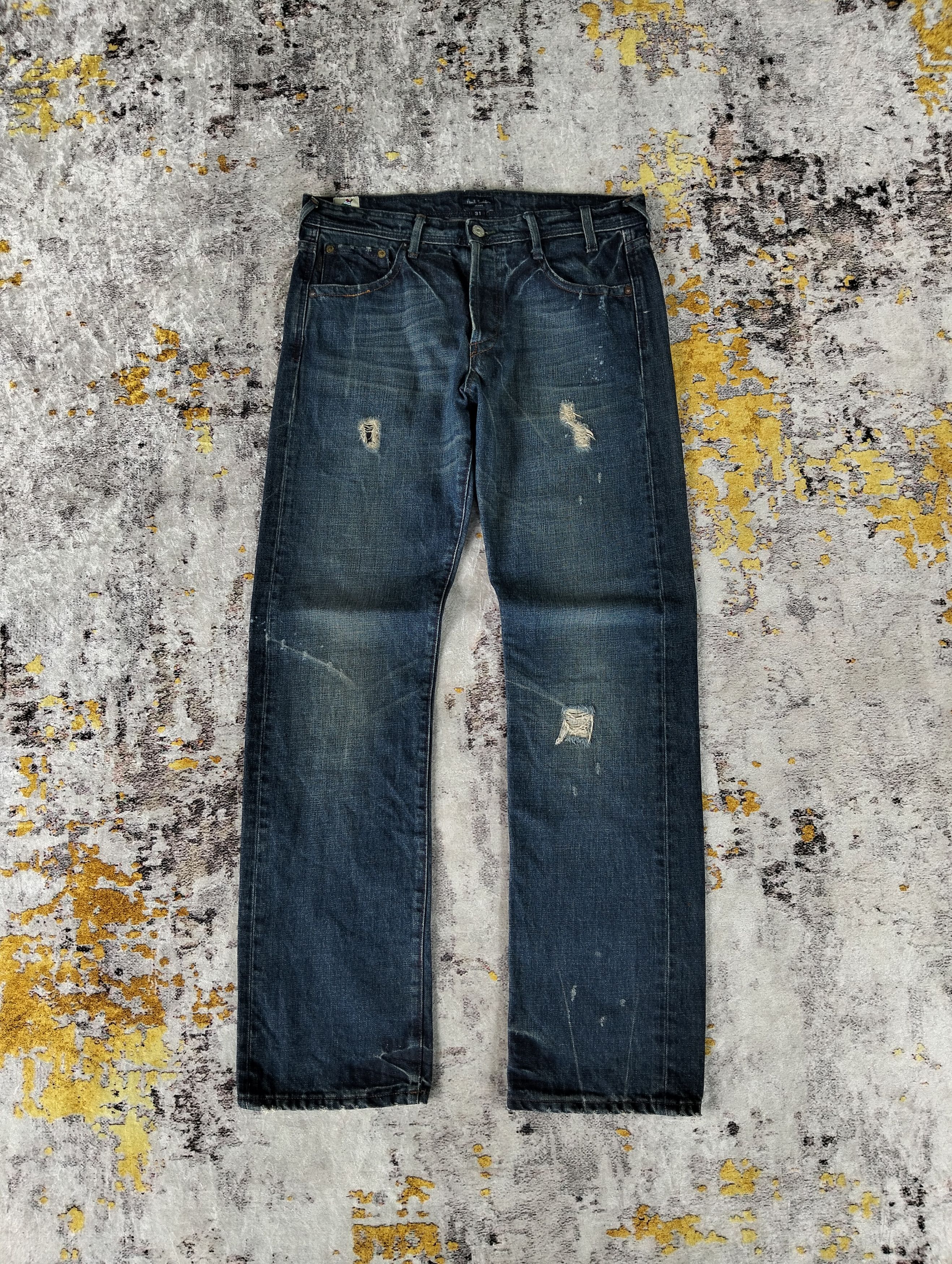 Paul Smith Paul Smith Jeans Button Fly Paint Splatter Distressed Denim Size US 32 / EU 48 - 1 Thumbnail