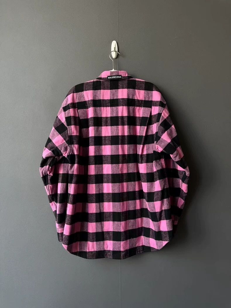 Balenciaga Balenciaga size 36 Pink Plaid Jacket Size M / US 6-8 / IT 42-44 - 2 Thumbnail