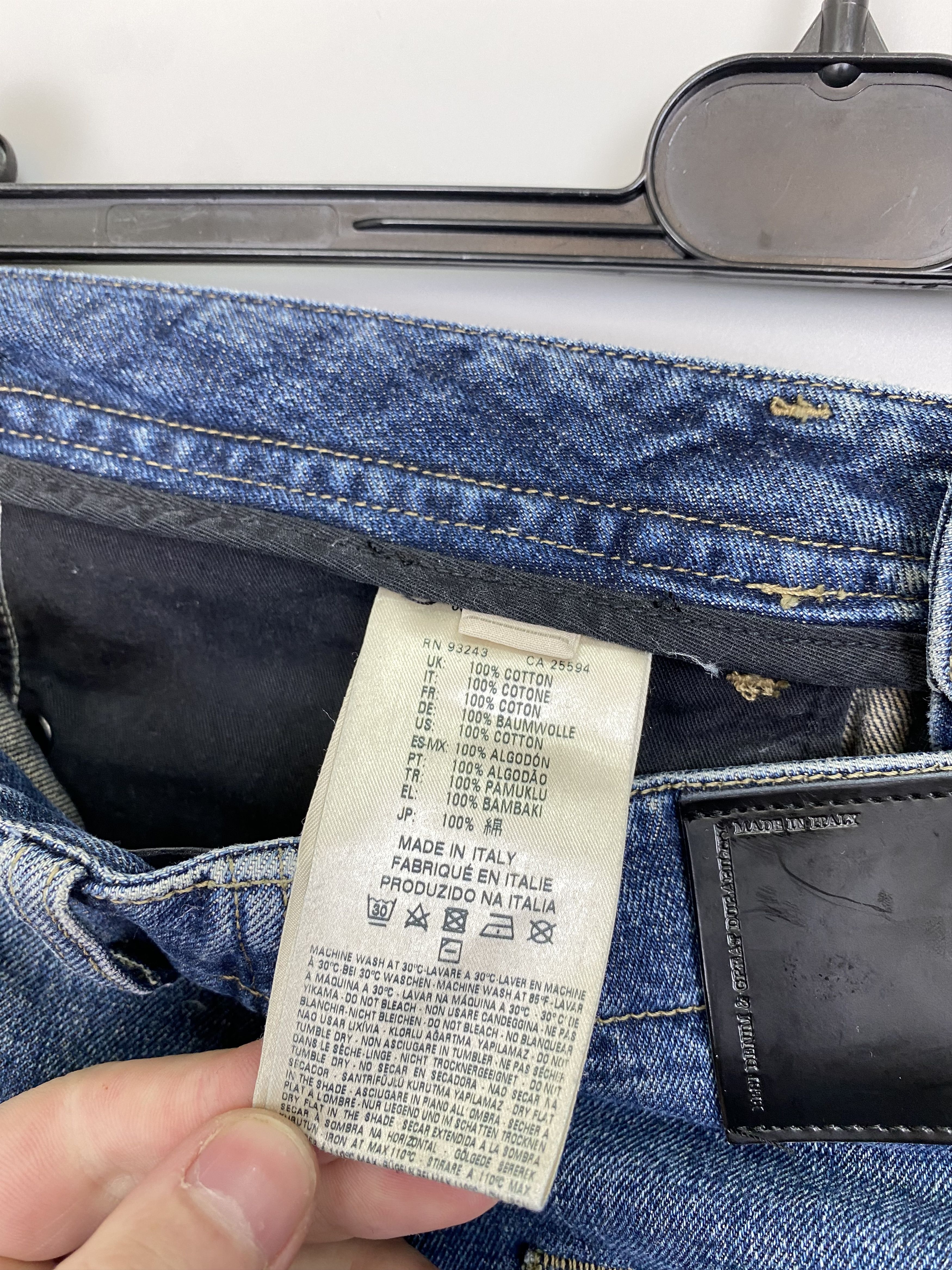 Diesel Black Gold NEW Diesel Black Gold Distressed Patchwork Denim Jeans Size US 28 / EU 44 - 11 Thumbnail
