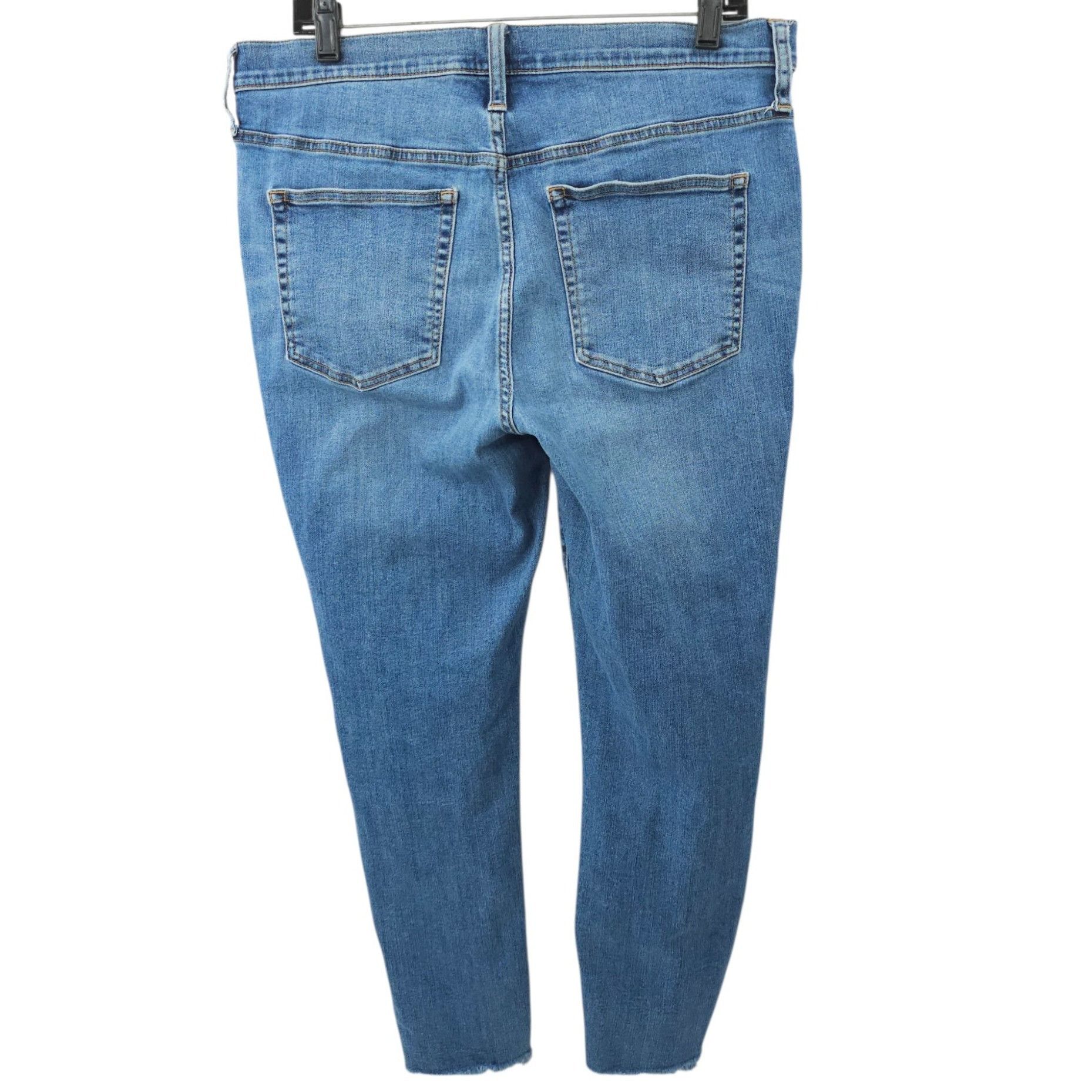 J.Crew J.Crew 9" Toothpick Jeans Womens 32 Button Front Mid Rise Size 24" / US 00 / IT 34 - 2 Thumbnail