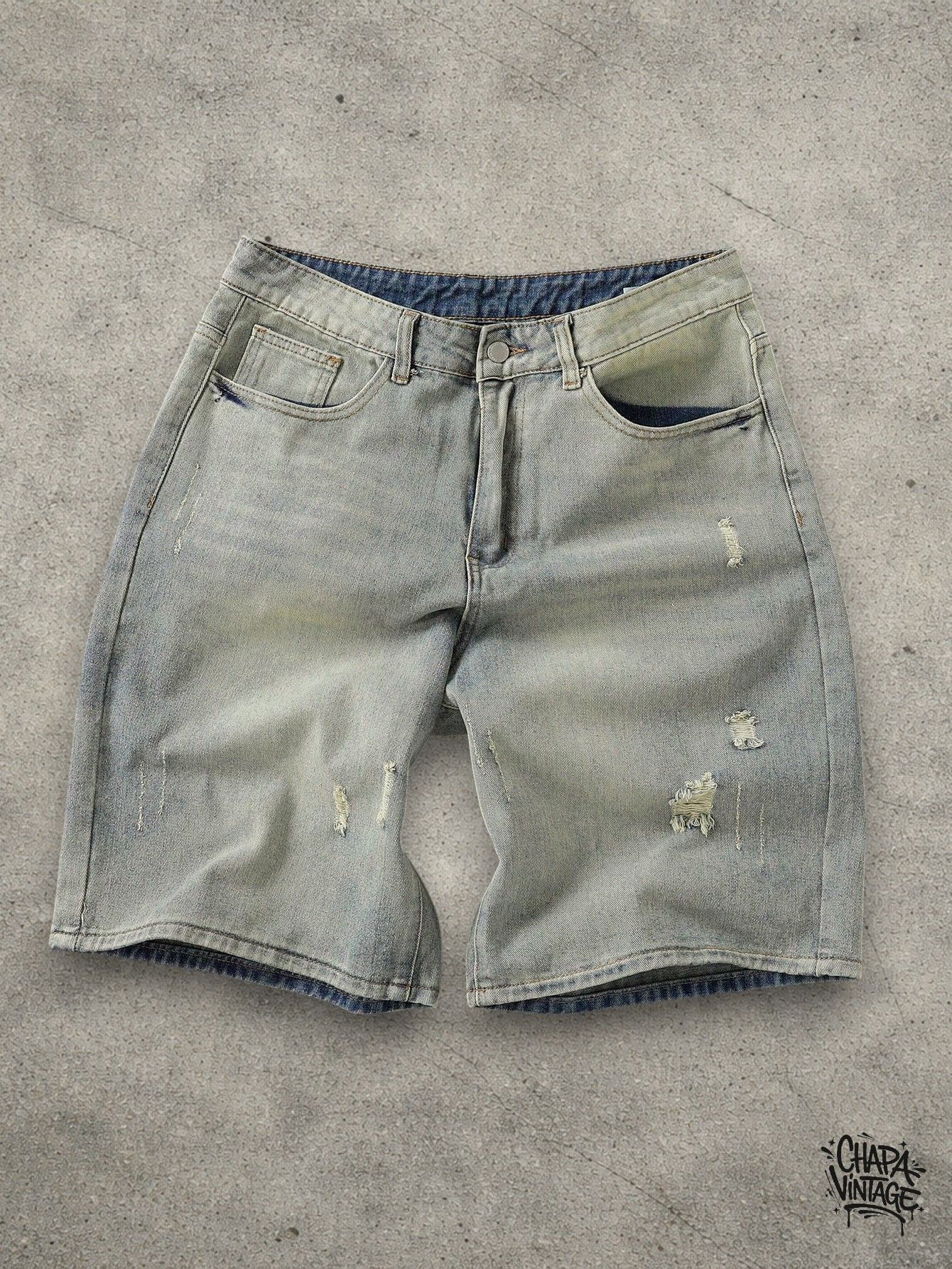 Japanese Brand Washed jeans shorts Size US 32 / EU 48 - 1 Thumbnail