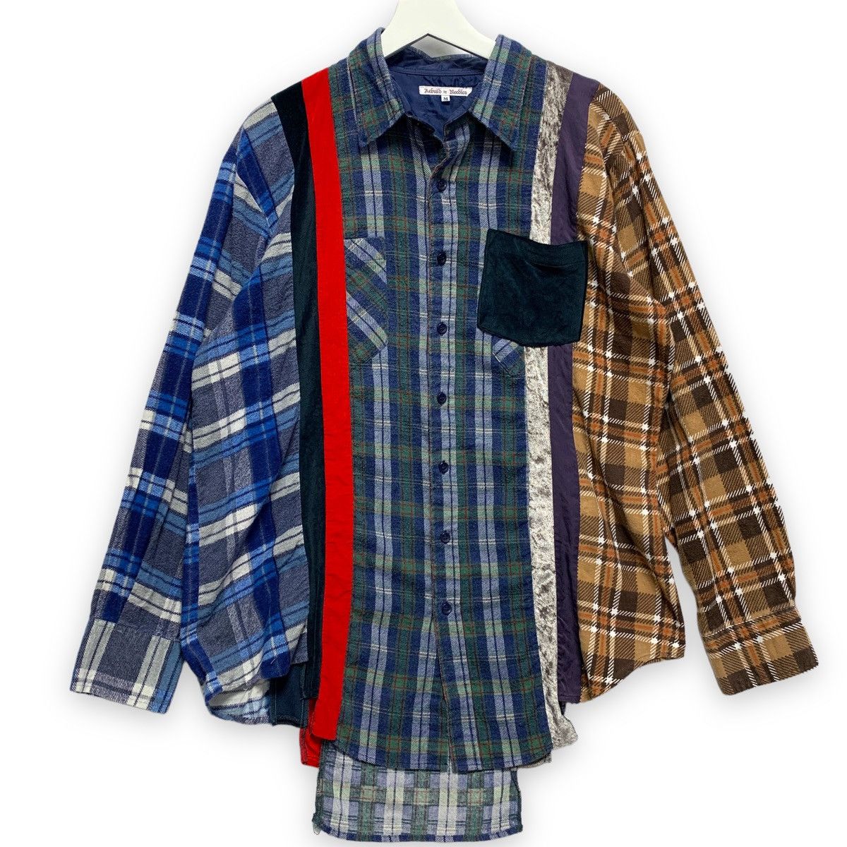 Needles NEEDLES REBUILD 7 CUT OVERSIZED FLANNEL SHIRT remake Size US M / EU 48-50 / 2 - 1 Thumbnail