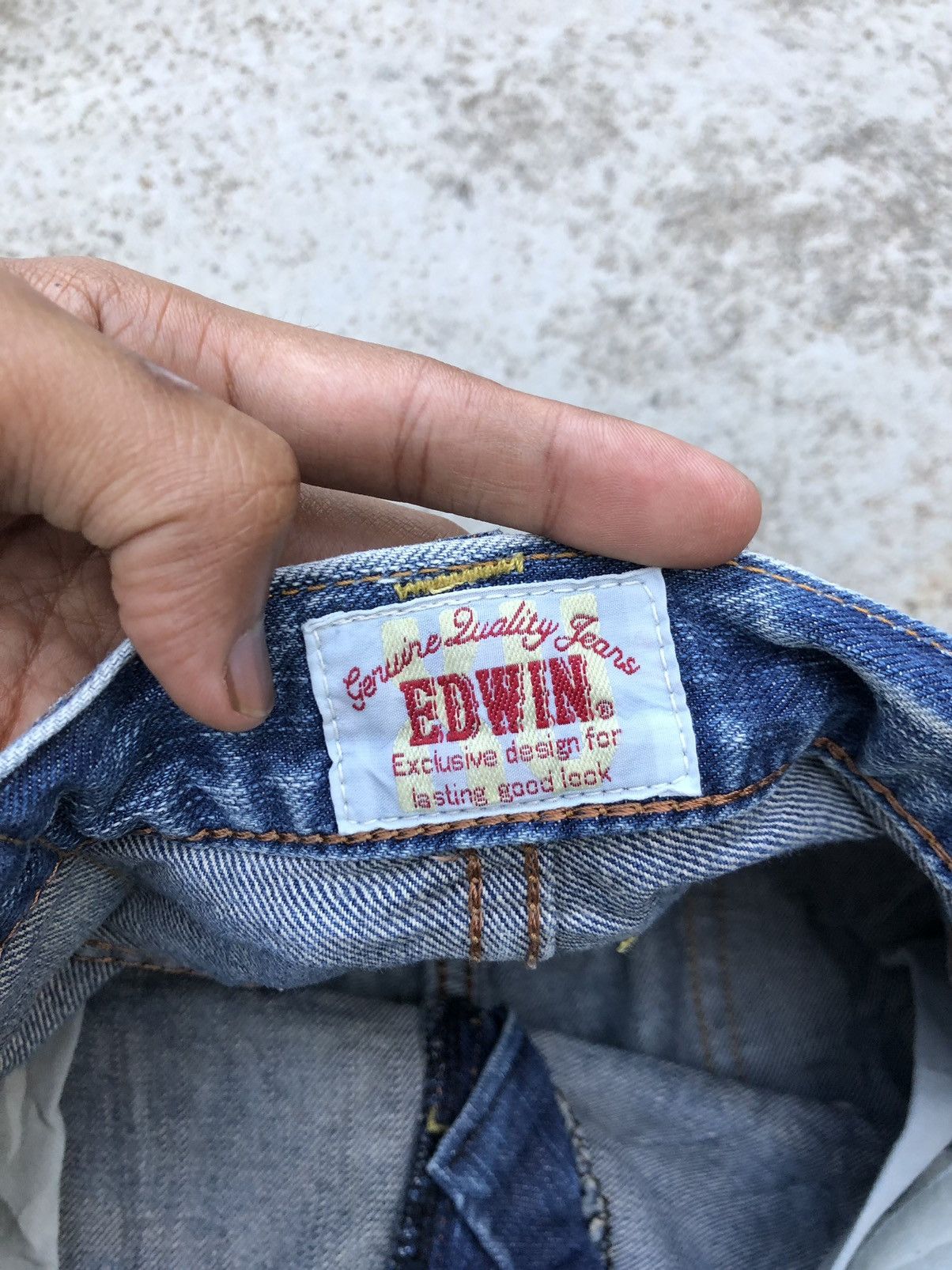 Edwin VINTAGE EDWIN BORO DISTRESSED DENIM Size US 31 - 5 Thumbnail