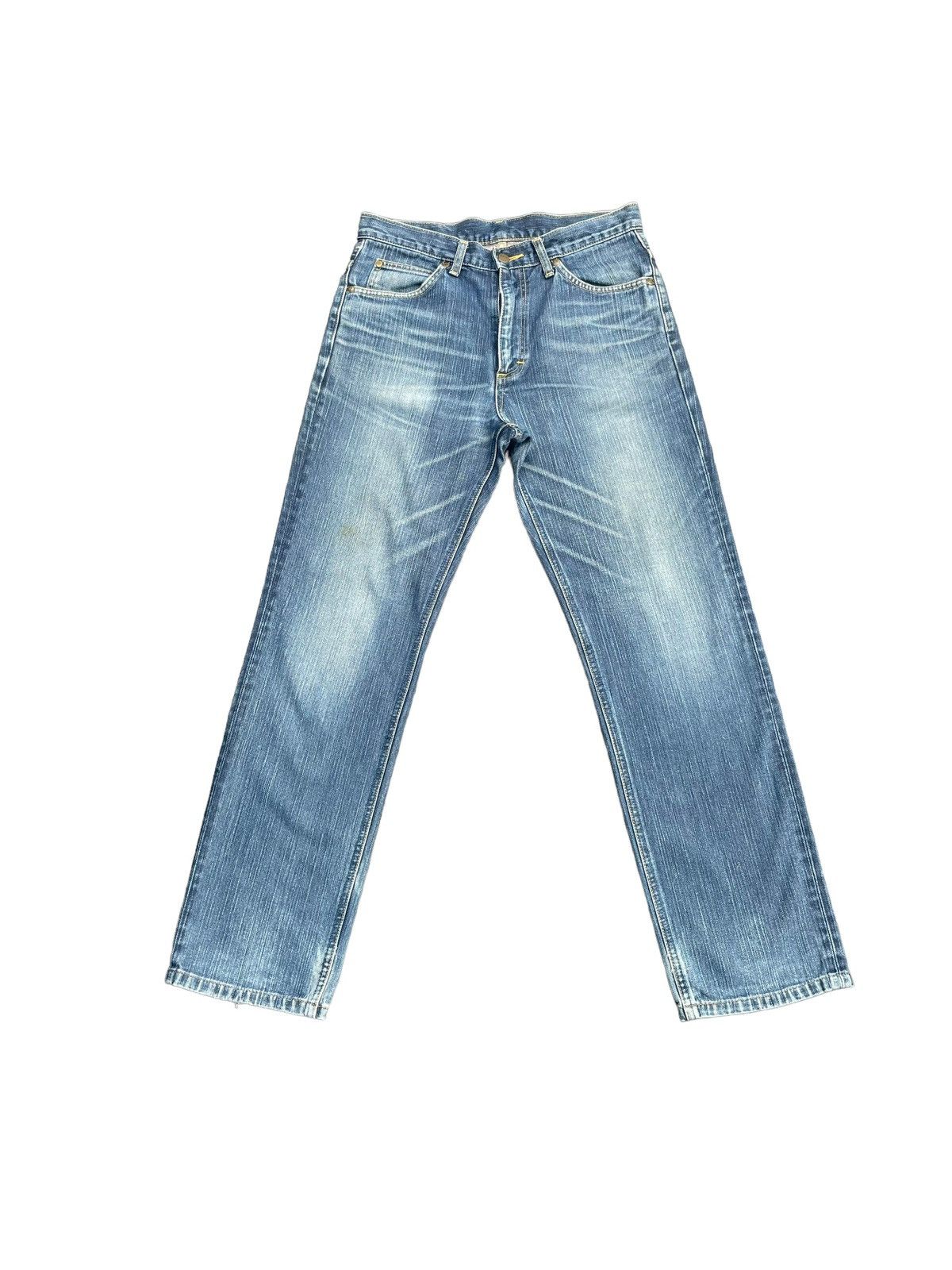 image of Avant Garde x Lee Riders Faded Wash Denim in Blue, Men's (Size 32)