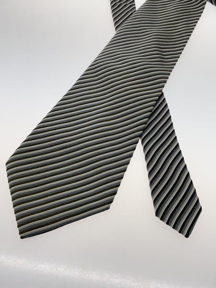 Yohji Yamamoto Striped Silk Tie Size ONE SIZE - 2 Thumbnail