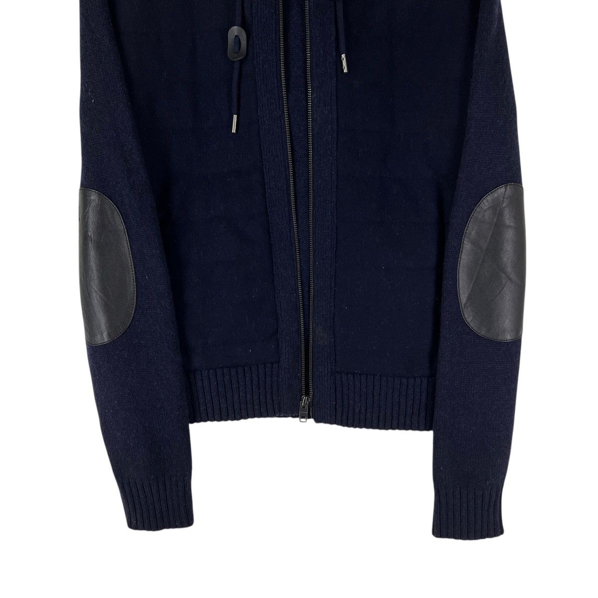 Coach 🔥 Coach Navy Blue Knit Sleeve Hoodie Jacket Size US M / EU 48-50 / 2 - 8 Thumbnail