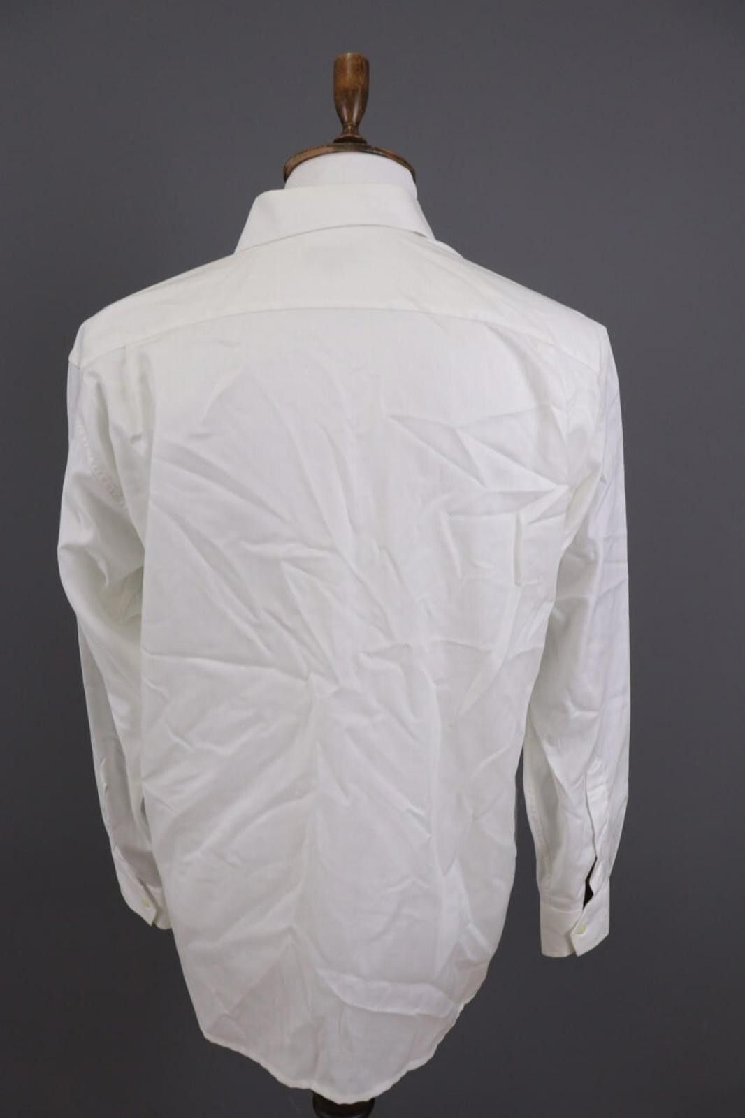Christian Dior Monsieur Christian Dior White Pur Cotton Shirt Size 40 / 15 3/4 Size US M / EU 48-50 / 2 - 8 Thumbnail
