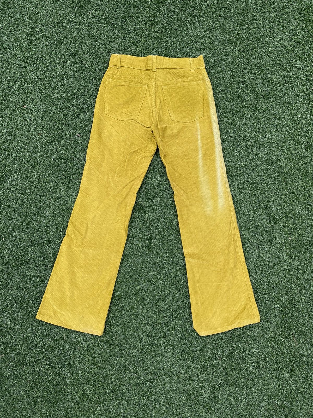 image of Agnes B Corduroy Boots Cut Pants in Yellow, Women's (Size 38)