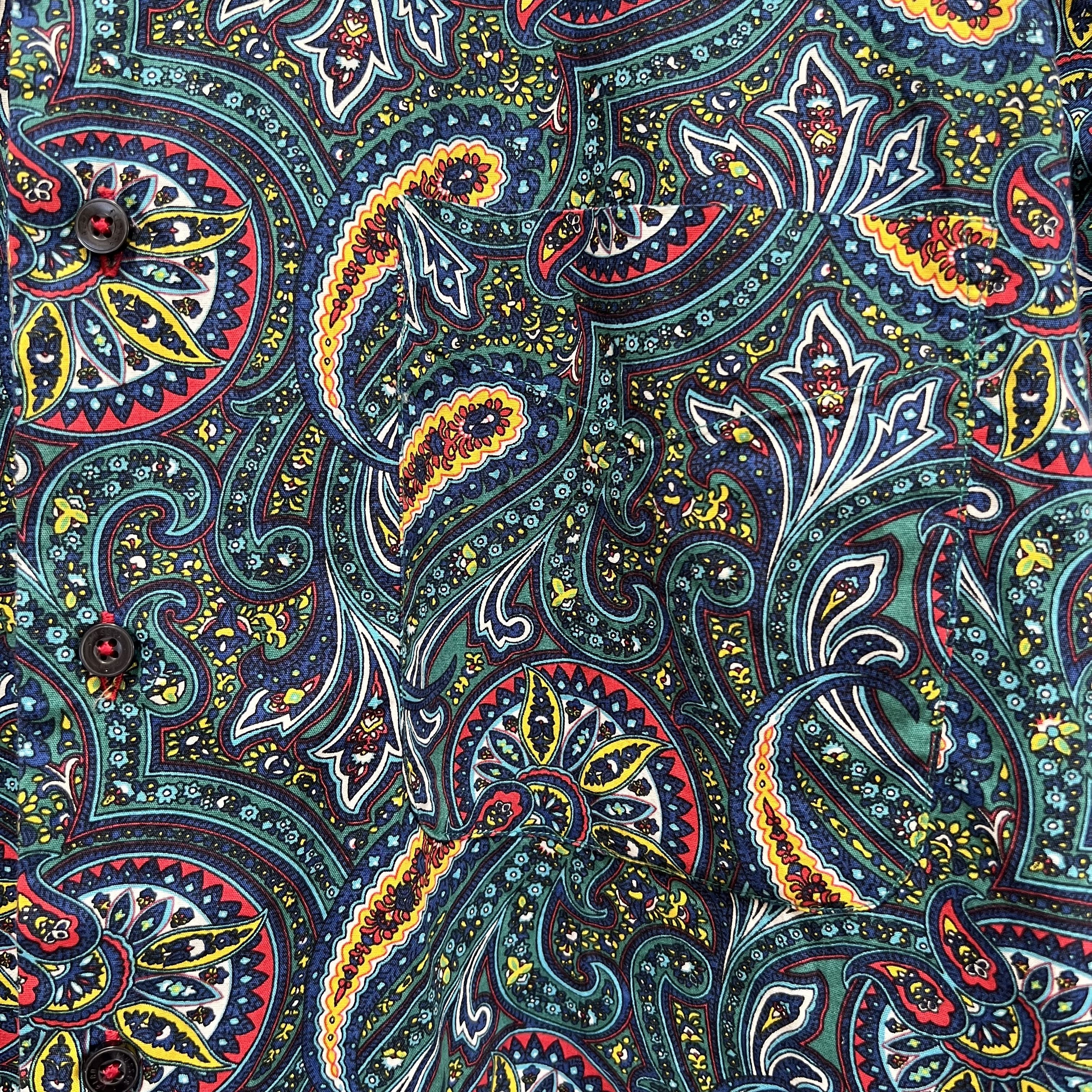 Alan Flusser Alan Flusser Bold Colorful Vibrant Paisley Shirt Size US L / EU 52-54 / 3 - 4 Thumbnail