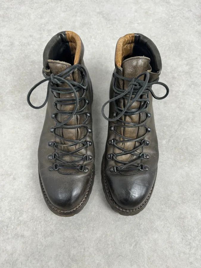Premiata Premiata Brown Leather Lace-Up Hiking Boots Size US 12 / EU 45 - 4 Thumbnail
