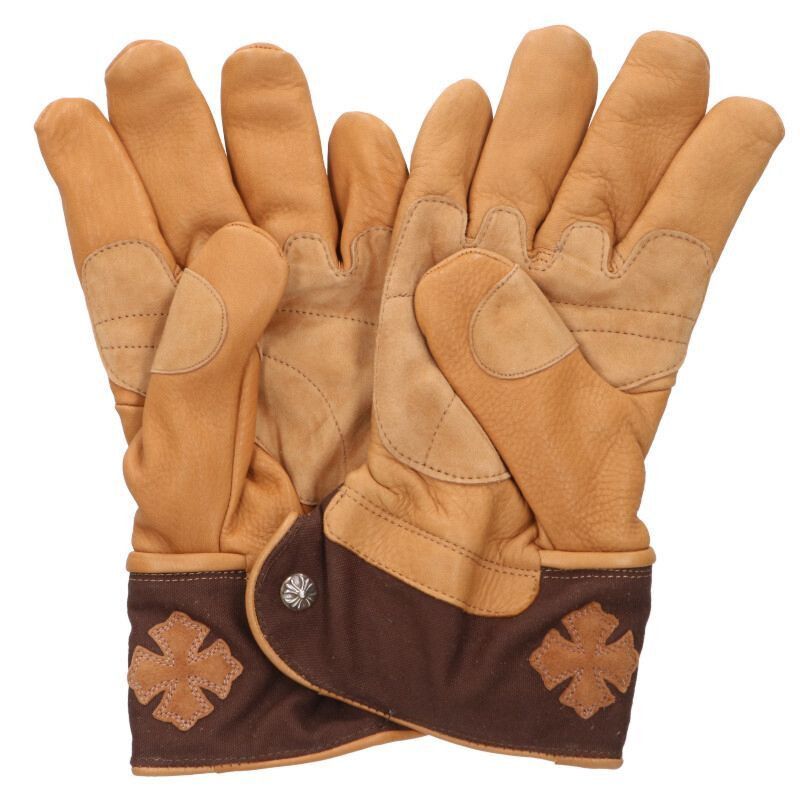 Chrome Hearts Chrome Hearts Leather Gloves with Cross Patch Size ONE SIZE - 2 Thumbnail
