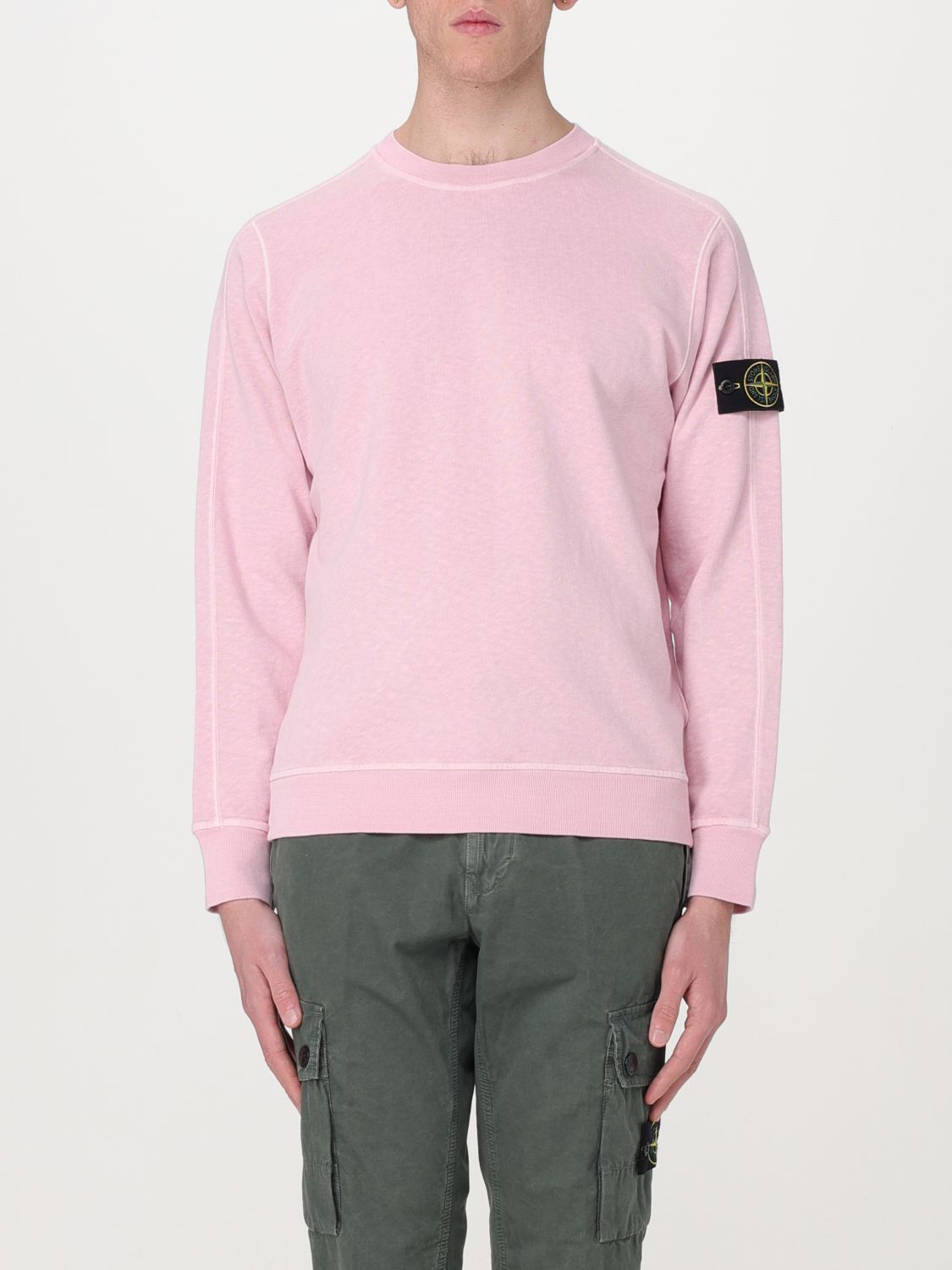 image of Stone Island Sweatshirt Men Pink (Size 2XL)