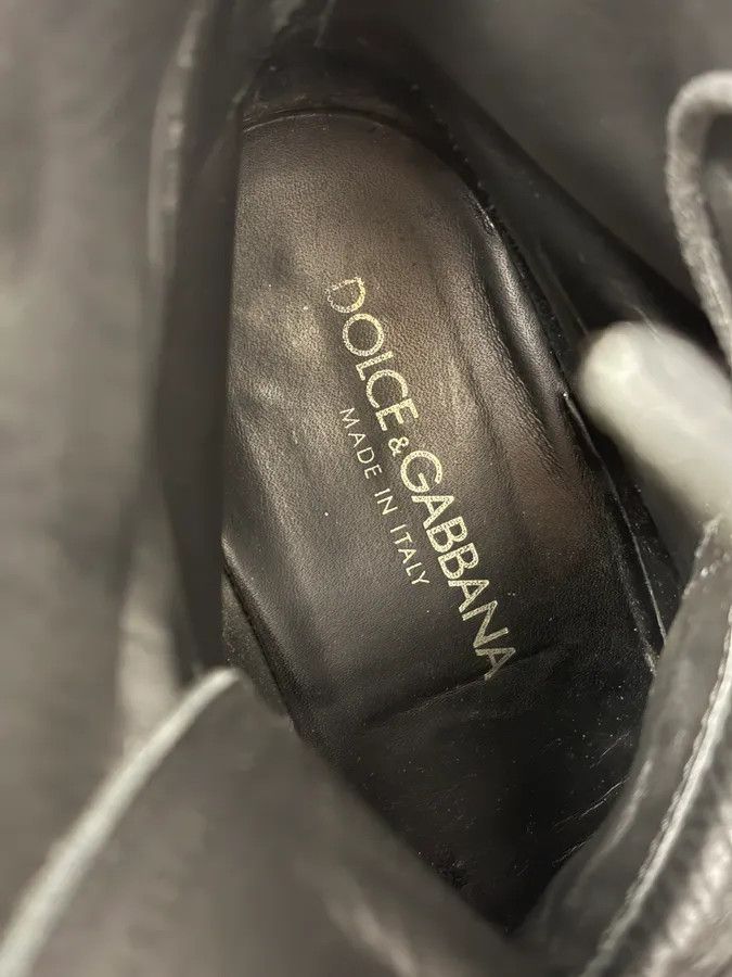 Dolce & Gabbana 2000s Dolce & Gabbana Army Lace-Up Black Leather Boots Size US 9.5 / EU 42-43 - 10 Thumbnail