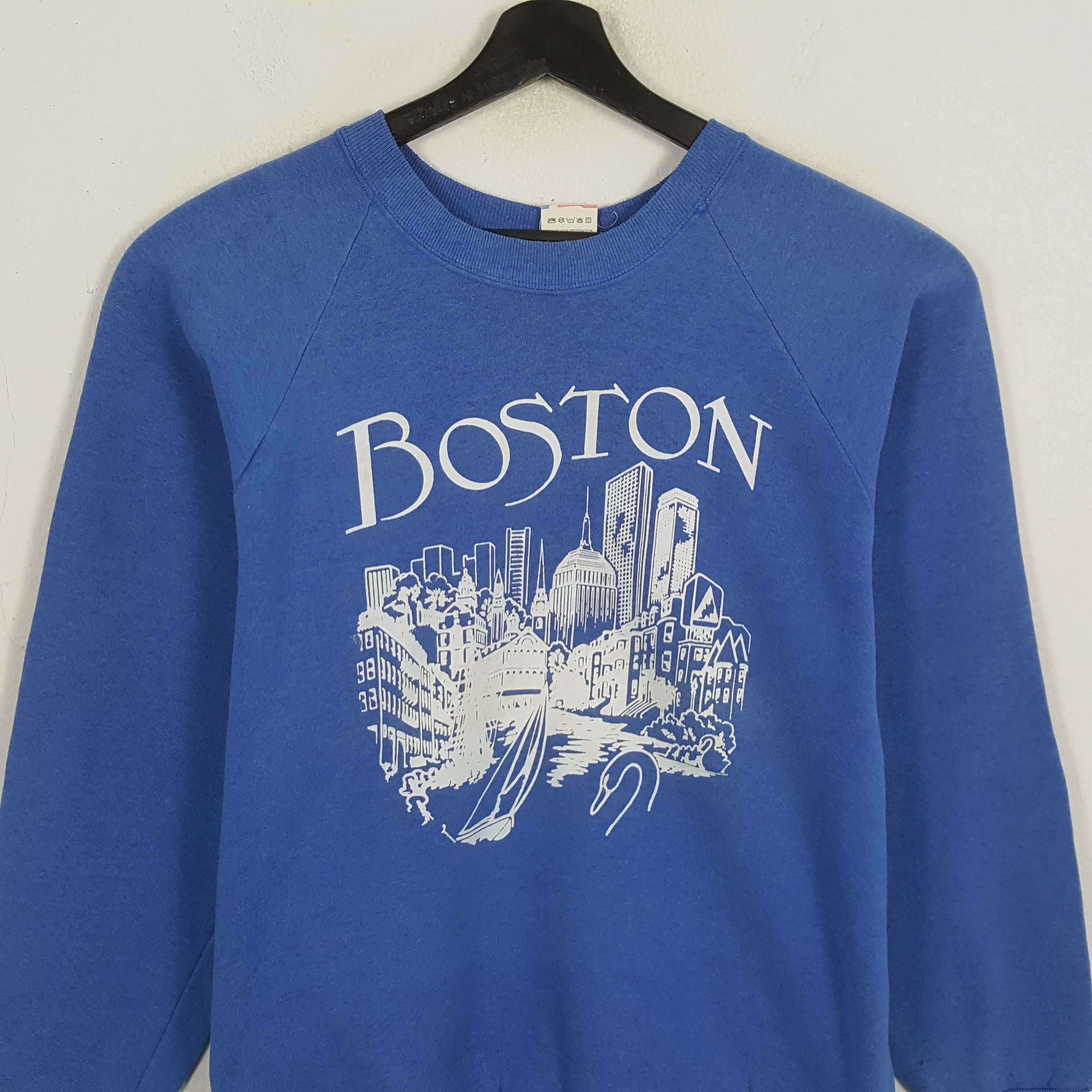 Vintage BOSTON Streetwear Style Vintage Sweatshirt Size US M / EU 48-50 / 2 - 2 Thumbnail