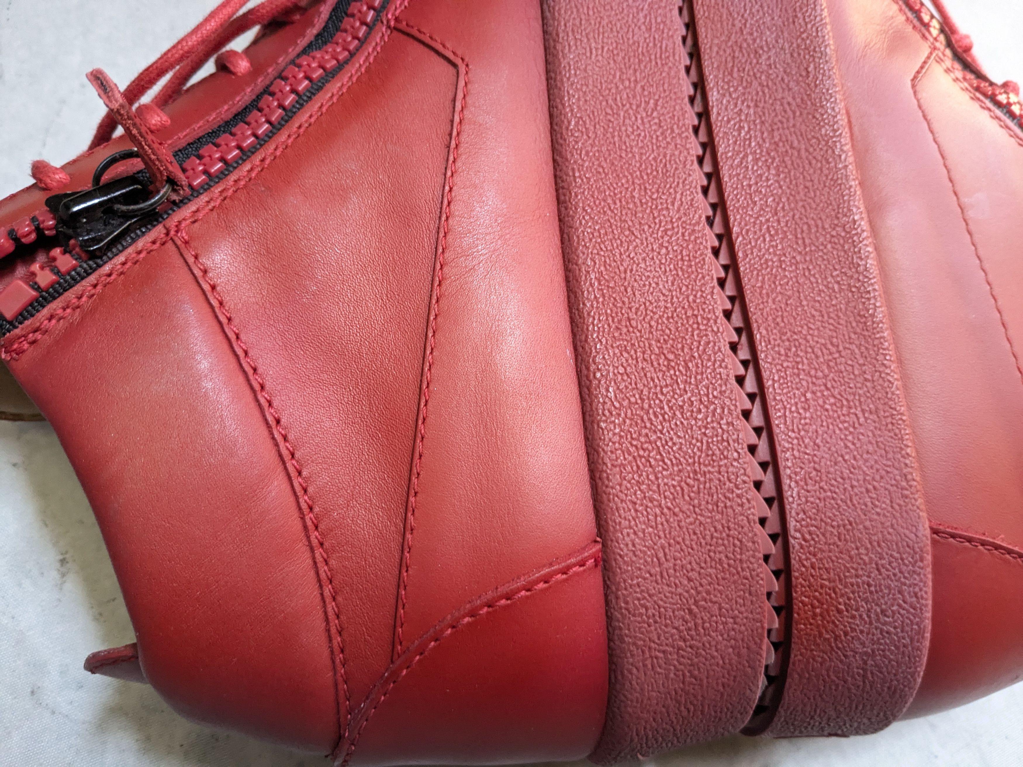 Giuseppe Zanotti Giuseppe Zanotti High Top Sneakers Red 10.5 43.5 Leather Size US 10.5 / EU 43-44 - 12 Thumbnail