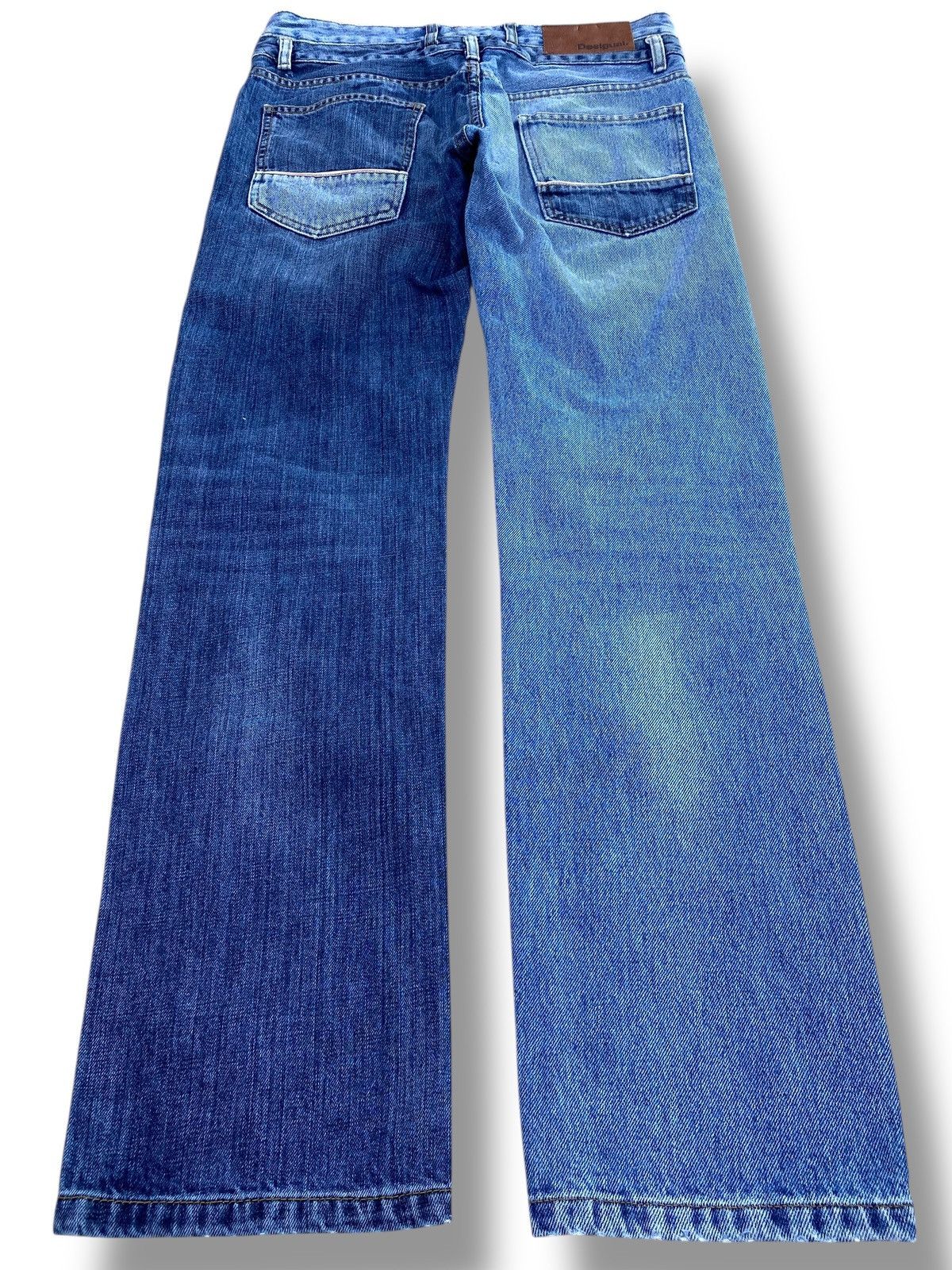 Desigual Double Knee Unique Faded Look Style Straight Cut Jeans Size US 30 / EU 46 - 3 Thumbnail