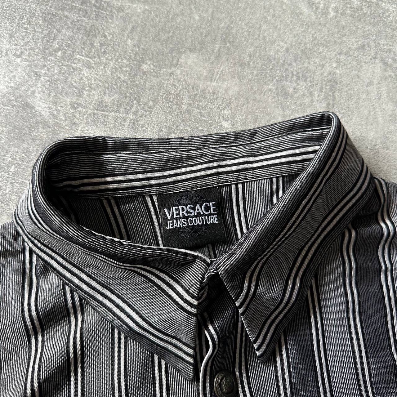 Versace × Vintage RARE GIANNI VERSACE SHIRT STRIPED FLANNEL MEDUZA Jellyfish Size US L / EU 52-54 / 3 - 2 Thumbnail