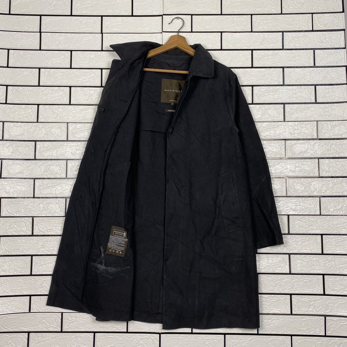 Mackintosh 📌Vintage Wax Long Jacket Chore Mackintosh Size US XXS / EU 40 - 13 Thumbnail
