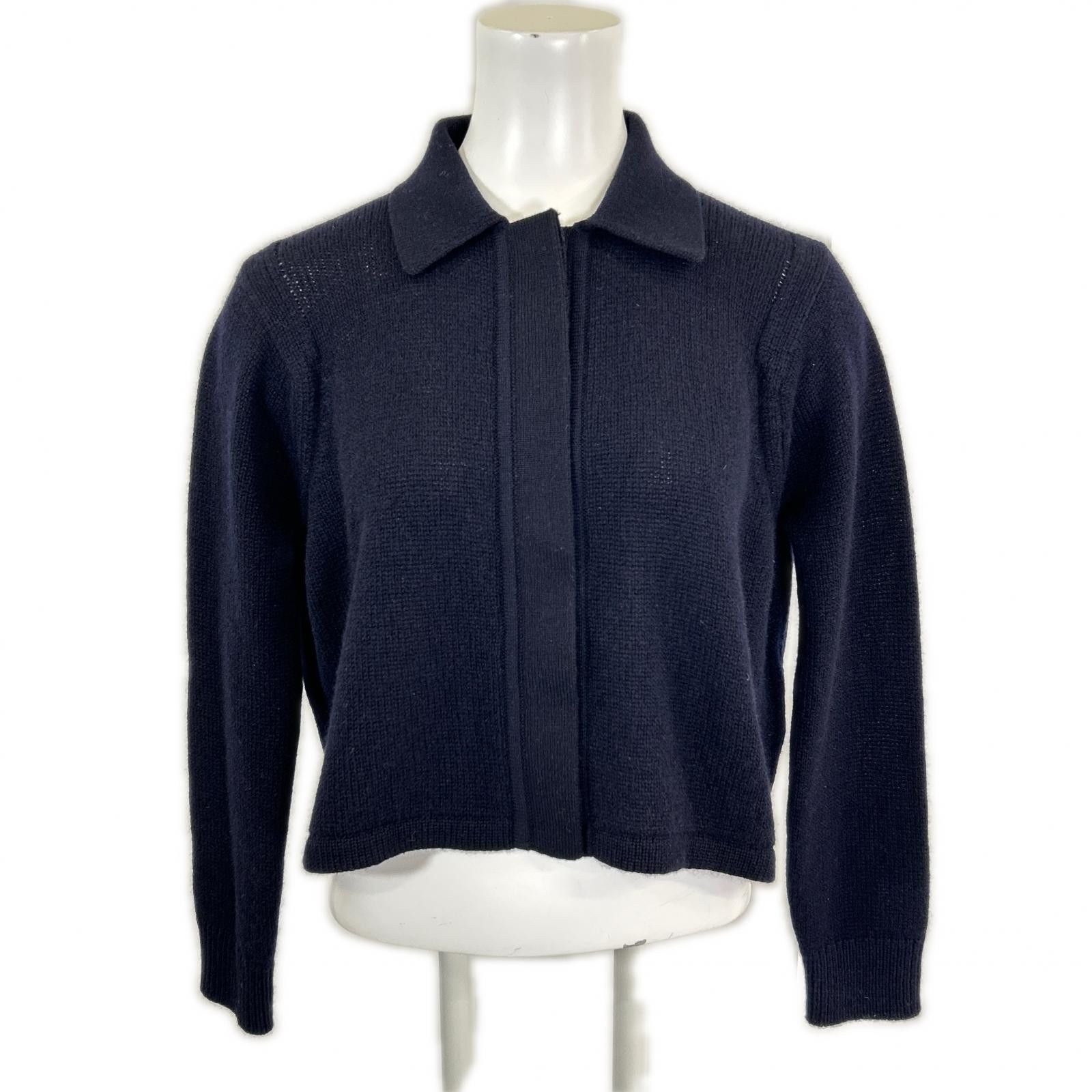 Hermes Hermes Hermes 100 Percent Cashmere Cropped Cardigan Knit Top 34 Textile Tops H5E2727D1 DUTY FREE for USA Size ONE SIZE - 1 Thumbnail