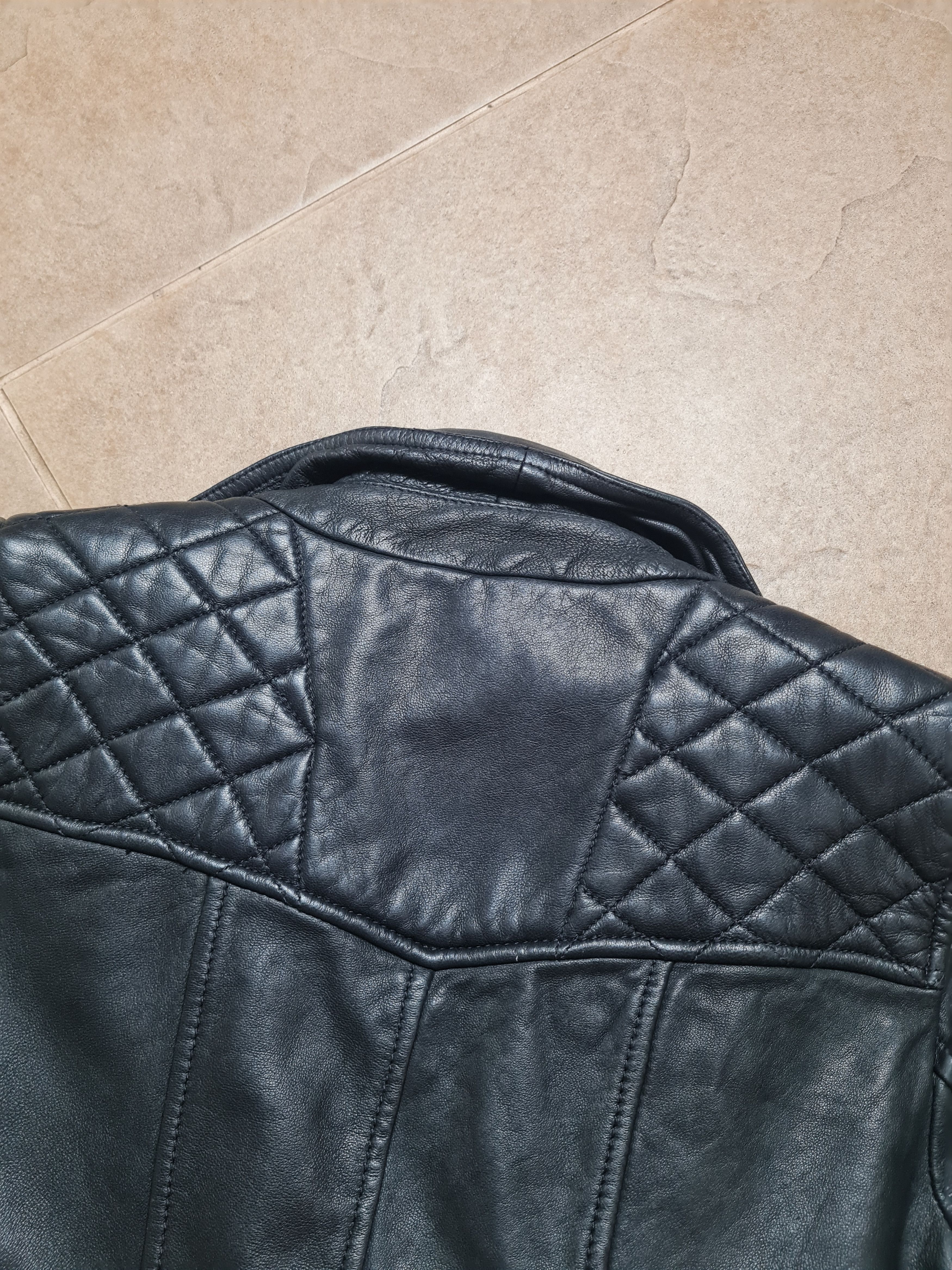 Allsaints VINTAGE ALL SAINTS STANTON LEATHER JACKET BLACK SIZE 6 Size M / US 6-8 / IT 42-44 - 17 Thumbnail