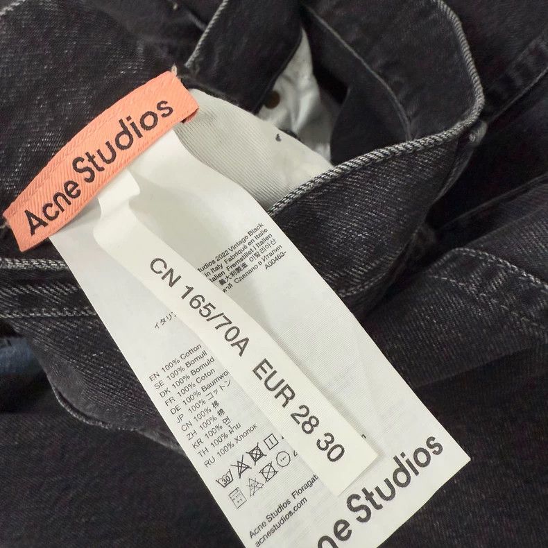 Acne Studios Acne Studios Black washed baggy jeans Size US 28 / EU 44 - 3 Thumbnail