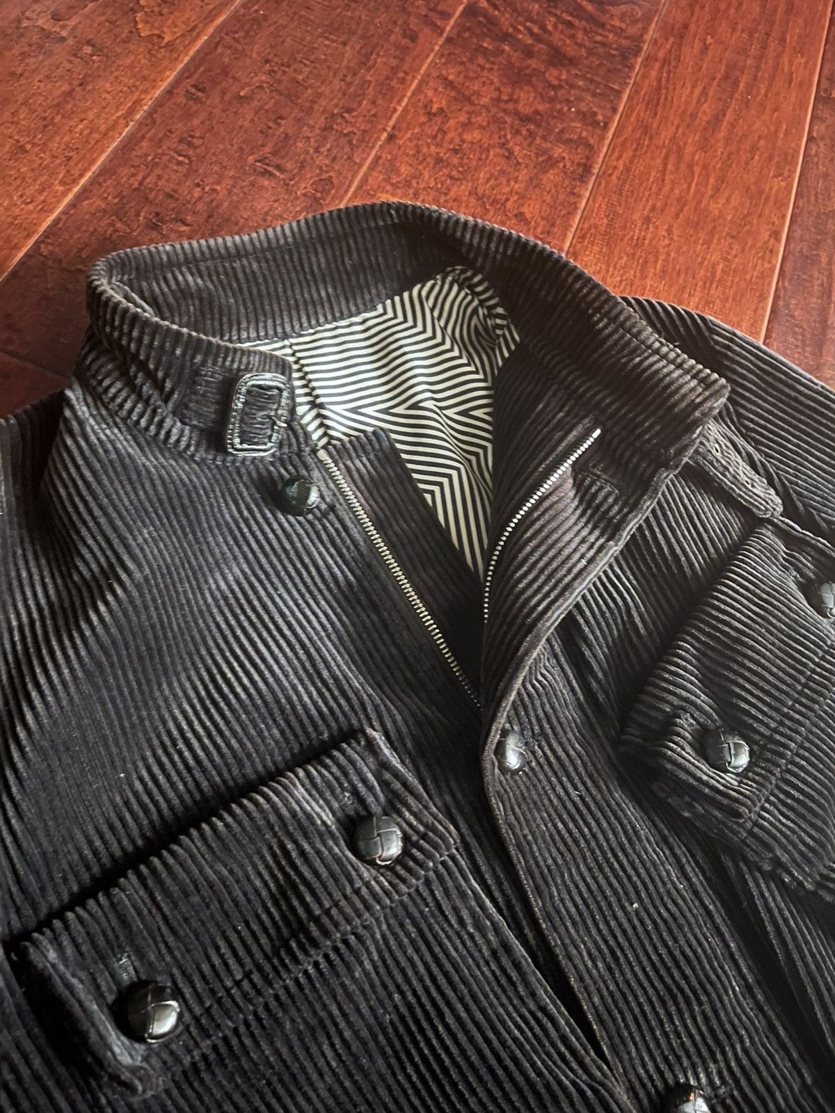 Number (N)ine AW01 Standards Corduroy Rider Motorcycle Jacket FW01 Size US M / EU 48-50 / 2 - 3 Thumbnail