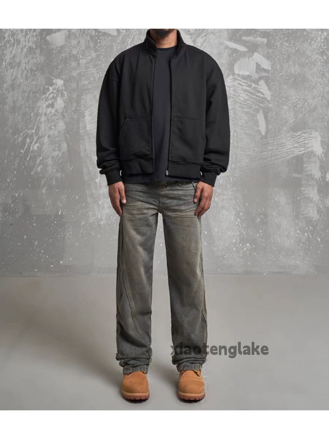 Jean × Vintage washed faded loose baggy stain rusty skate hiphop jeans Size US 28 / EU 44 - 8 Thumbnail