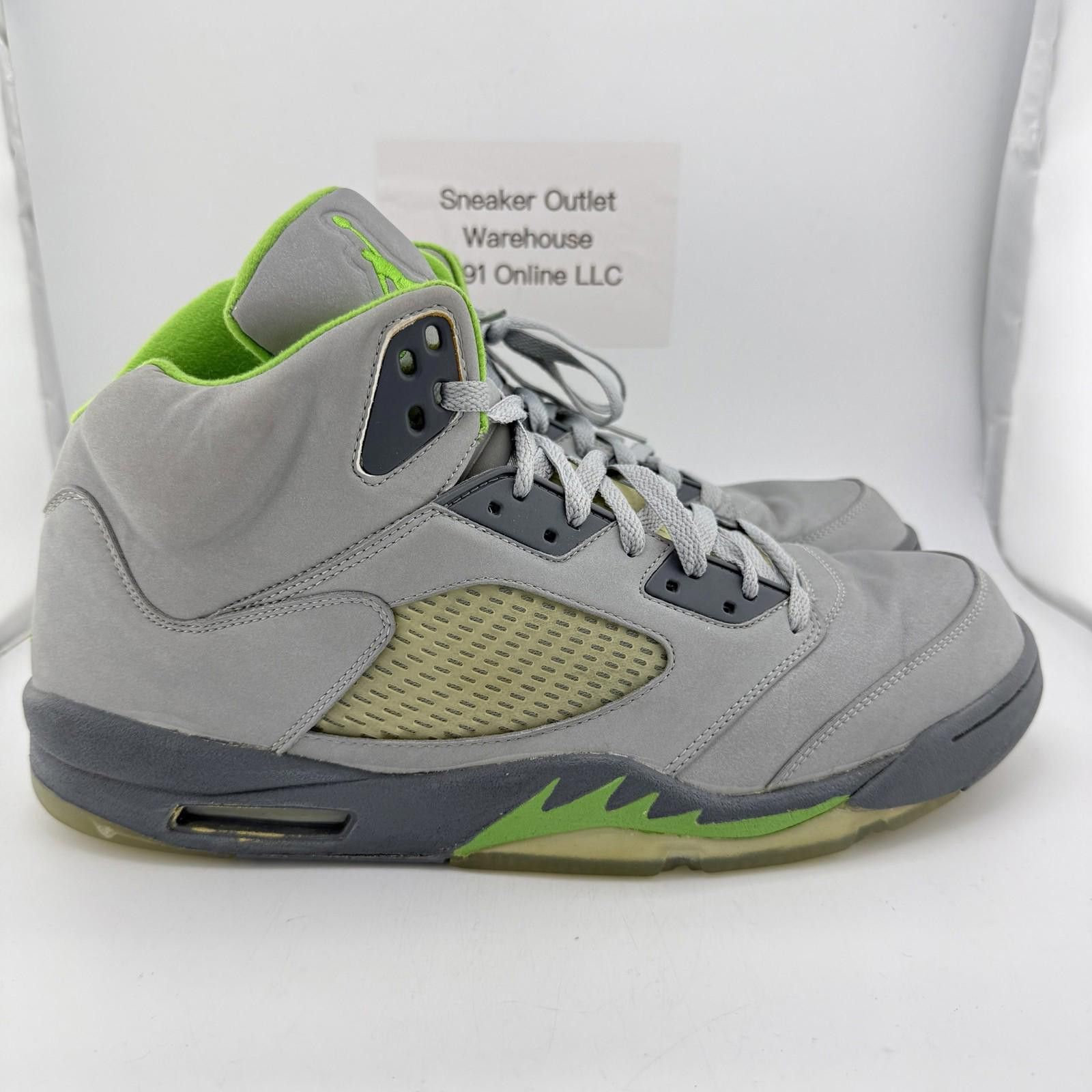 Jordan Brand Air Jordan 5 Green Bean 2006 US 15 Used D1775 Size US 15 / EU 48 - 4 Thumbnail