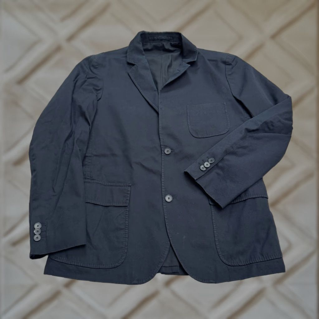Lacoste Lacoste Sport Blazer Jacket Mens 50 Us 40R Nay Blue Cotton Notch Single Vented Size 40R - 1 Thumbnail