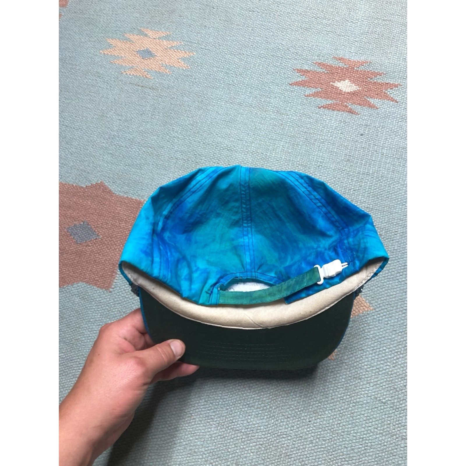 Vintage VINTAGE Unbranded Strapback Hat Cap Zipper Back Electrocom Automation Tie Dye Summer Men Adjustable Blue Hats Mens Size ONE SIZE - 5 Thumbnail
