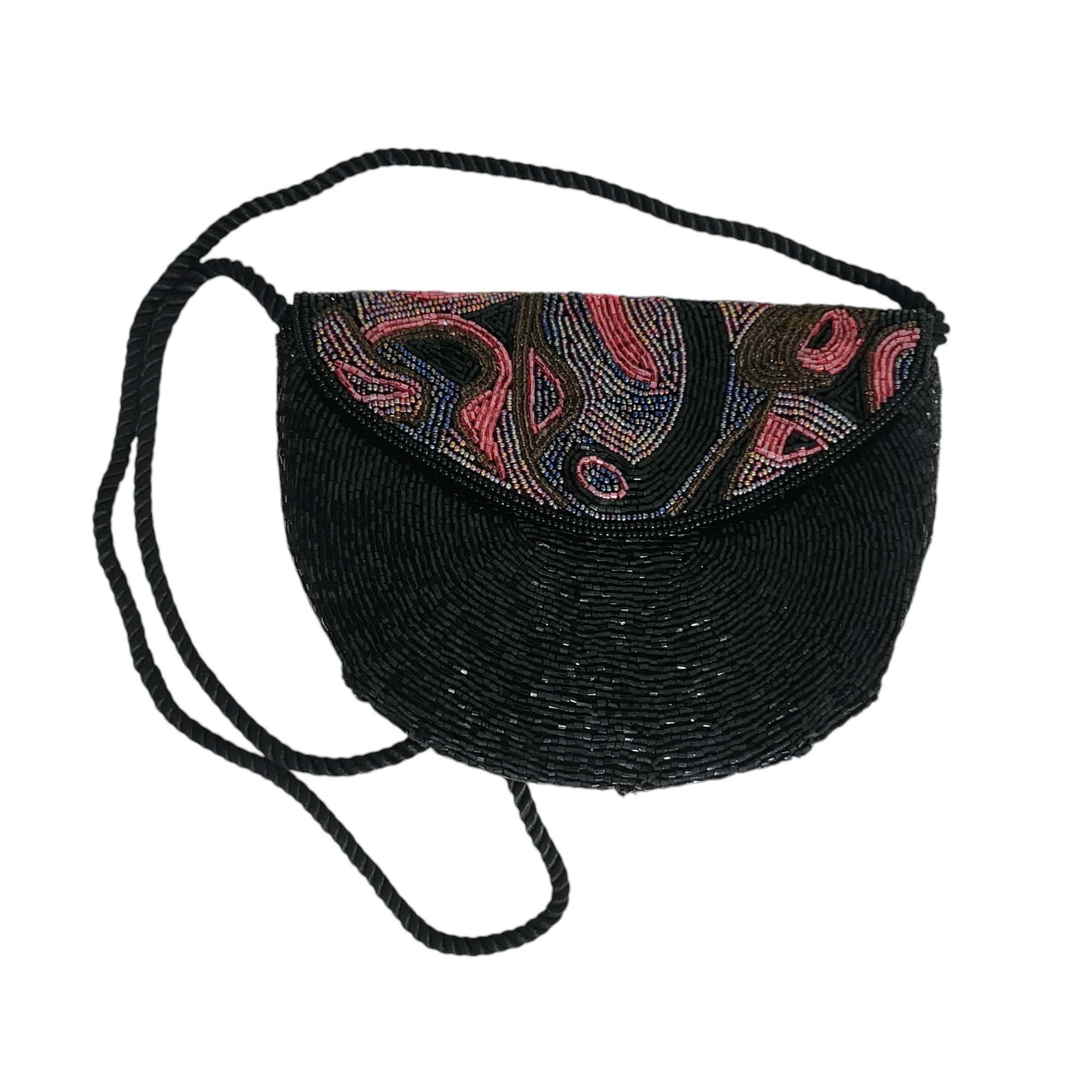 NBDN Nobrandedon Walborg Black & Color Bead Mini Small Special Occasion Bag Size ONE SIZE - 12 Thumbnail