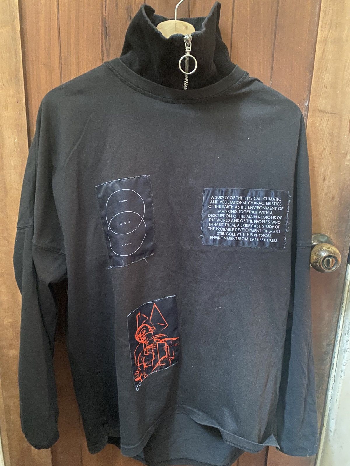 GEO GEO Graphic Long Sleeve / turtle Neck Top Size US M / EU 48-50 / 2 - 1 Thumbnail