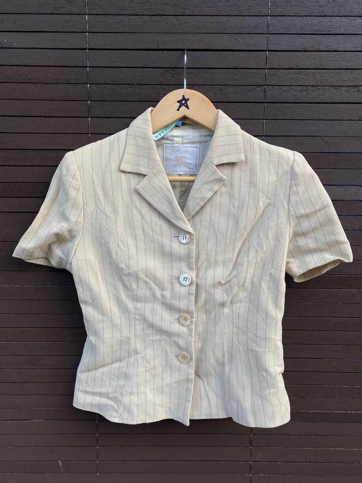 Burberry × Designer × Vintage Burberry Women Button Up Crop top shirt Size S / US 4 / IT 40 - 1 Thumbnail