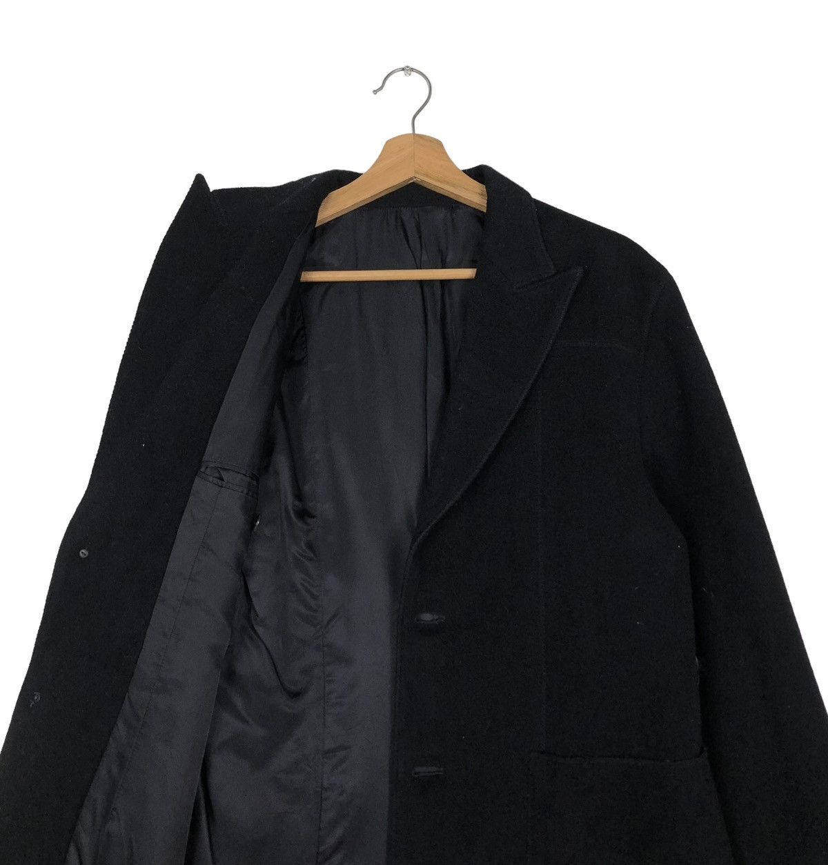 Japanese Brand VINTAGE WOOL LONG JACKET DOUBLE COLLAR 5351 POUR LES HOMMES Size US M / EU 48-50 / 2 - 13 Thumbnail