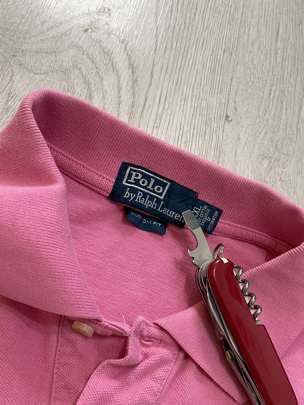 Polo Ralph Lauren Chief Keef Polo Ralph Lauren Vintage Big Pony Pink Polo Size US XXL / EU 58 / 5 - 5 Thumbnail