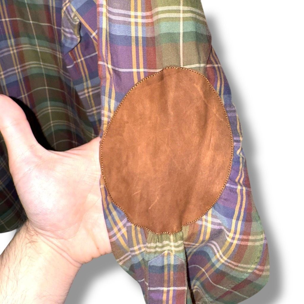 Polo Ralph Lauren Polo Ralph Lauren Plaid Flannel Suede Patch Shooting Bradfor Size US M / EU 48-50 / 2 - 6 Thumbnail