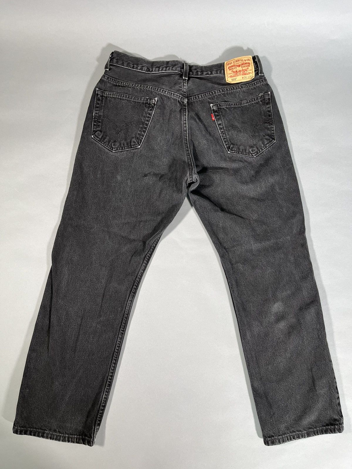 Levi's Y2K Faded Black Baggy Levi’s 505 Jeans Size US 36 / EU 52 - 5 Thumbnail