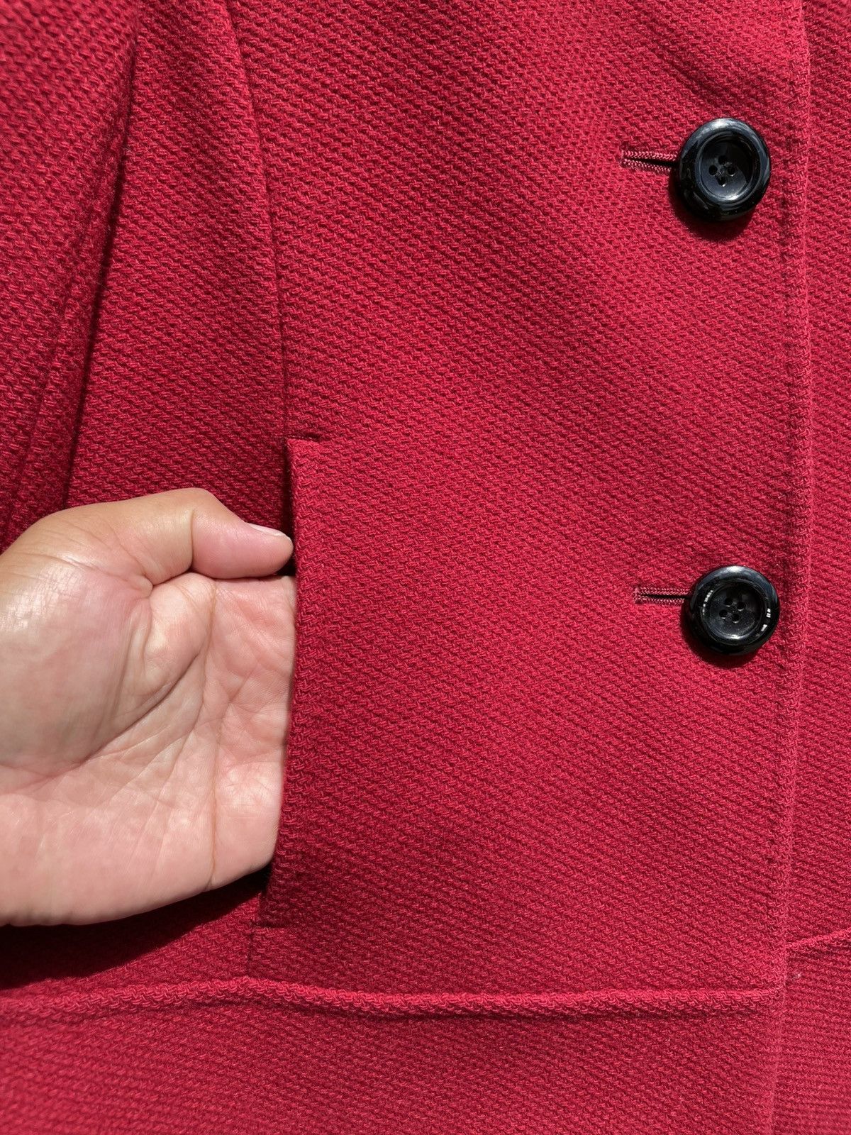Yohji Yamamoto 🔥Accept Binding Offer🔥 Ined By Yohji Yamamoto Wool Peacoat Size S / US 4 / IT 40 - 6 Thumbnail